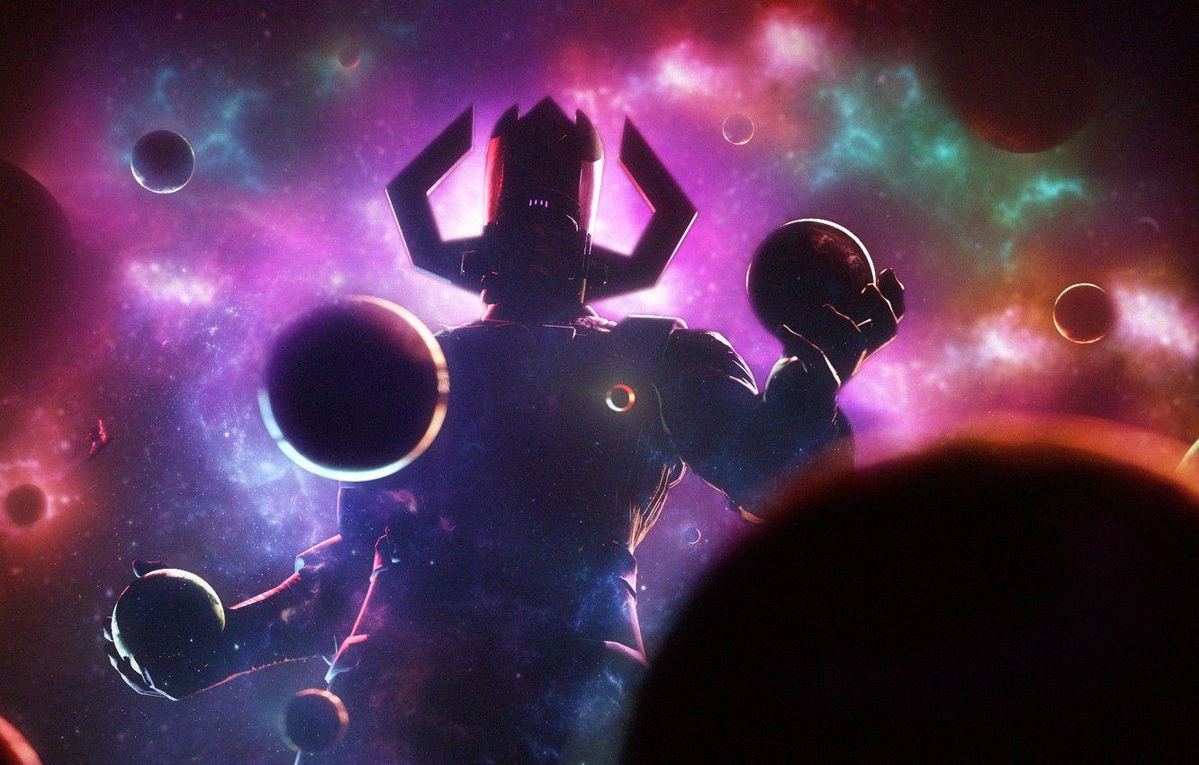 1332x850 Wallpaper space, planet, villain, art, marvel comics, galactus image for desktop, section фантастика