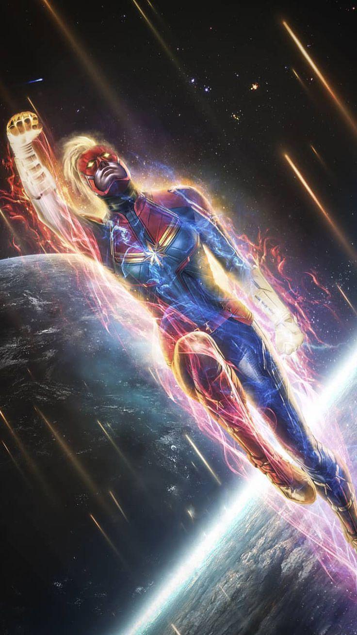 736x1309 Captain Marvel Space Fight iPhone Wallpaper. Captain marvel, Marvel wallpaper, Marvel