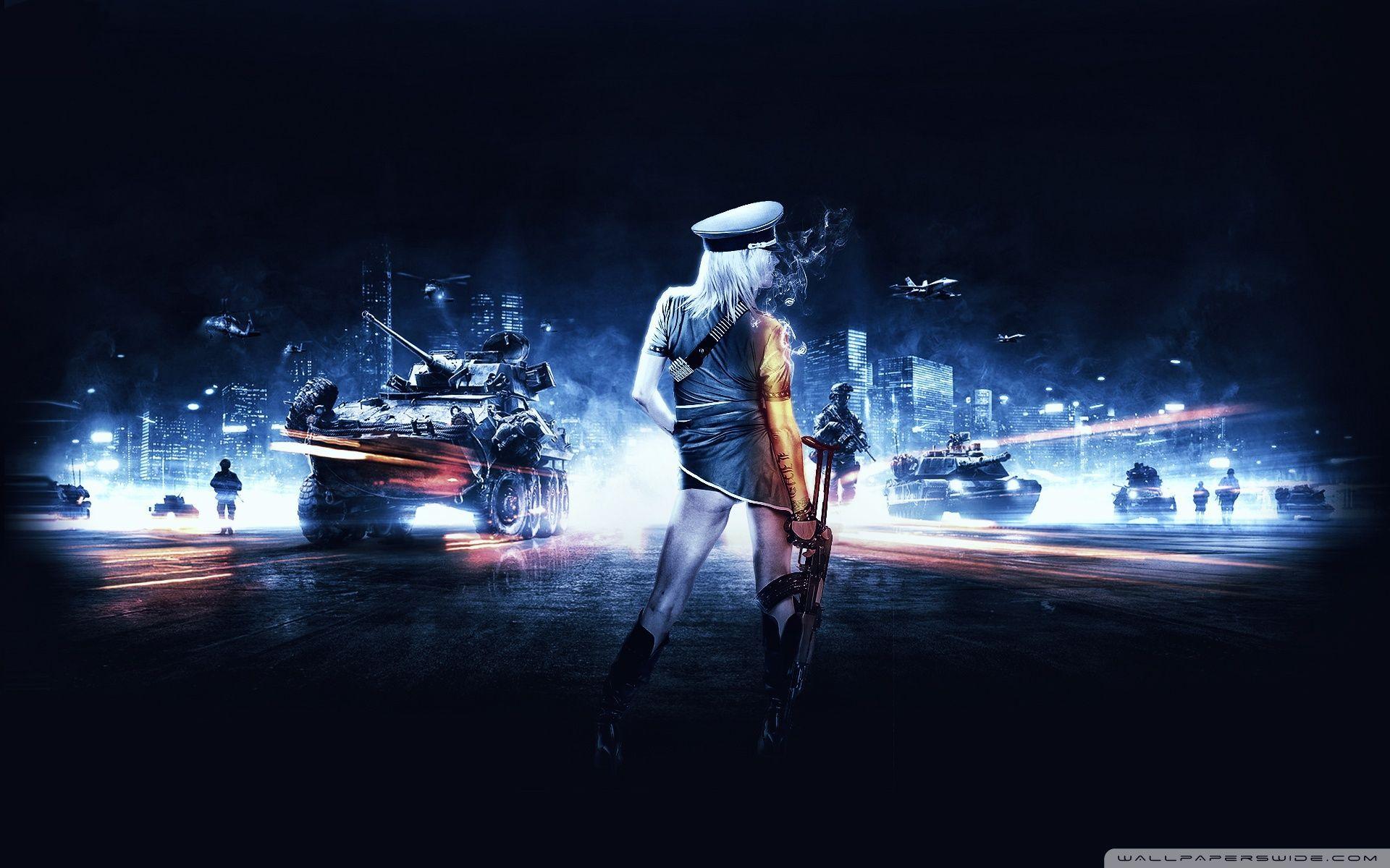 1920x1200 Battlefield Girl Wallpaper