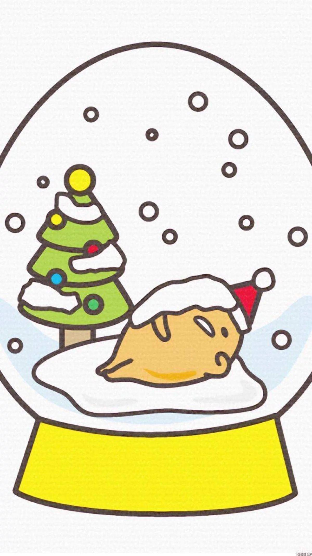 1200x2134 Gudetama Christmas Wallpaper iPhone