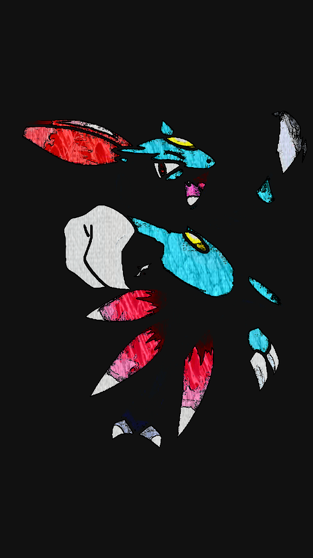 1080x1920 An edited Sneasel for a phone wallpaper, requested