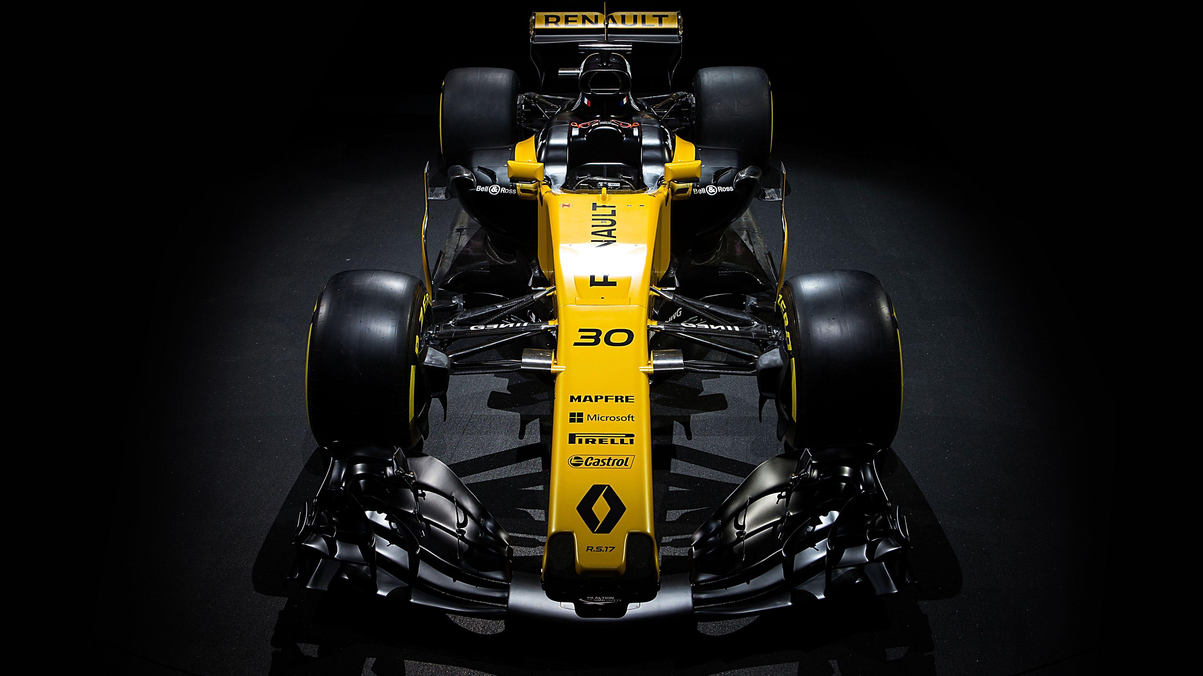 4096x2304 Renault Sport Formula One Car RS 17 4K Wallpaper. HD Car Wallpaper