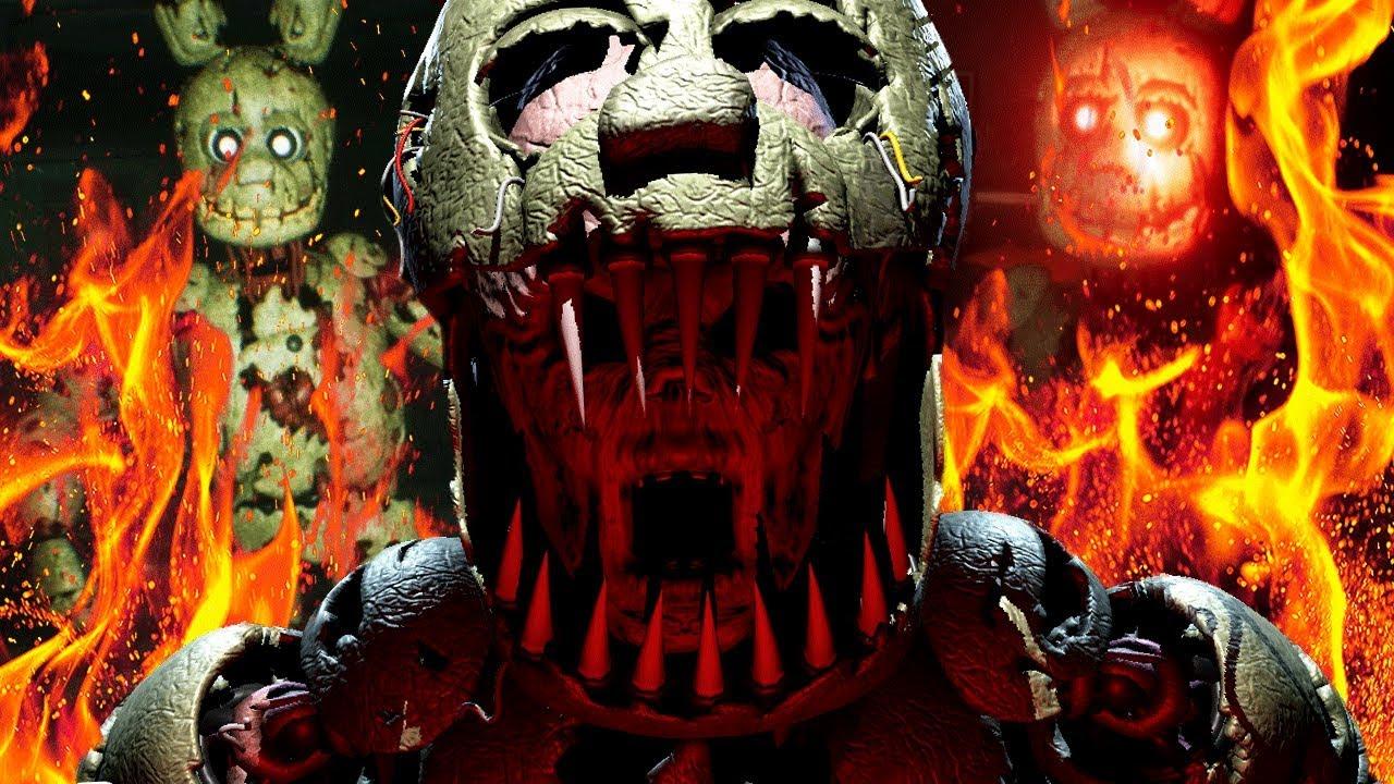 1280x720 Lighting Springtrap On Fire - Fnaf Michael Afton Spring Trap - Tải xuống Hình nền & Nền HD