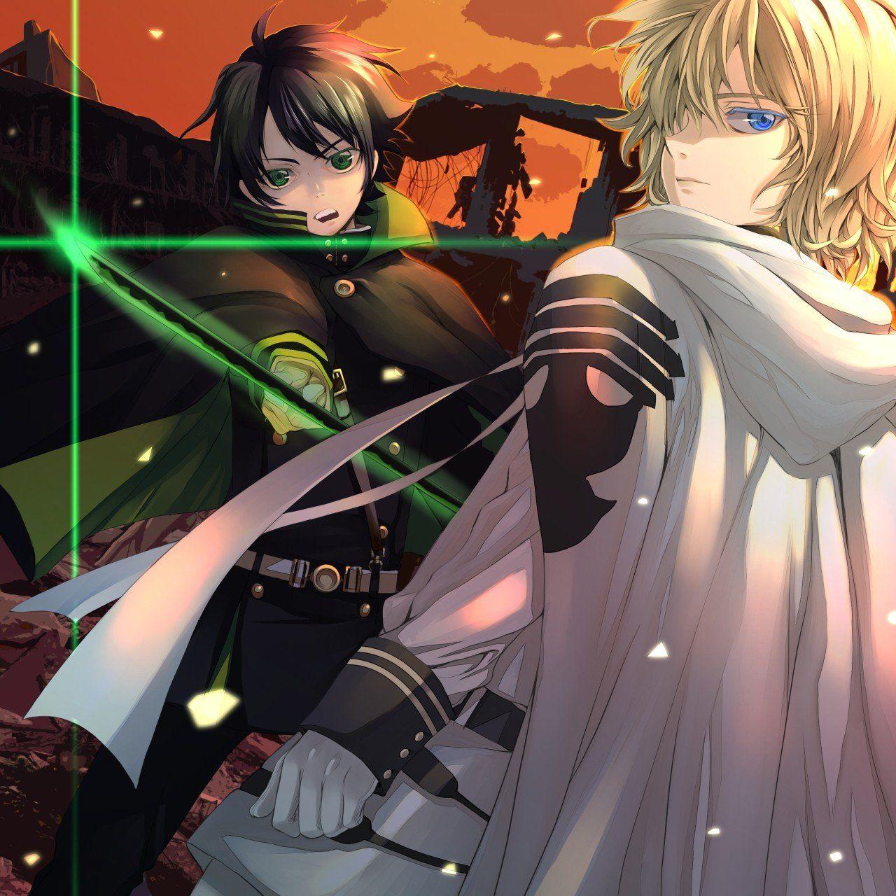 1280x1280 Hyakuya Yuuichirou, Hyakuya Mikaela, Owari No Seraph, Anime Wallpaper HD / Desktop and Mobile Background