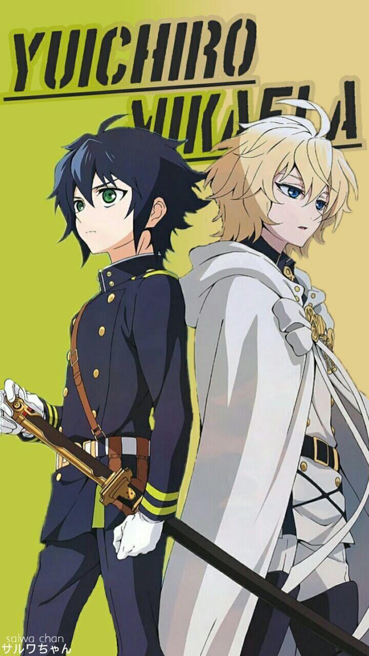 720x1280 Anime wallpaper.. Yuichiro and Mikaela hyakuya.. Owari no seraph