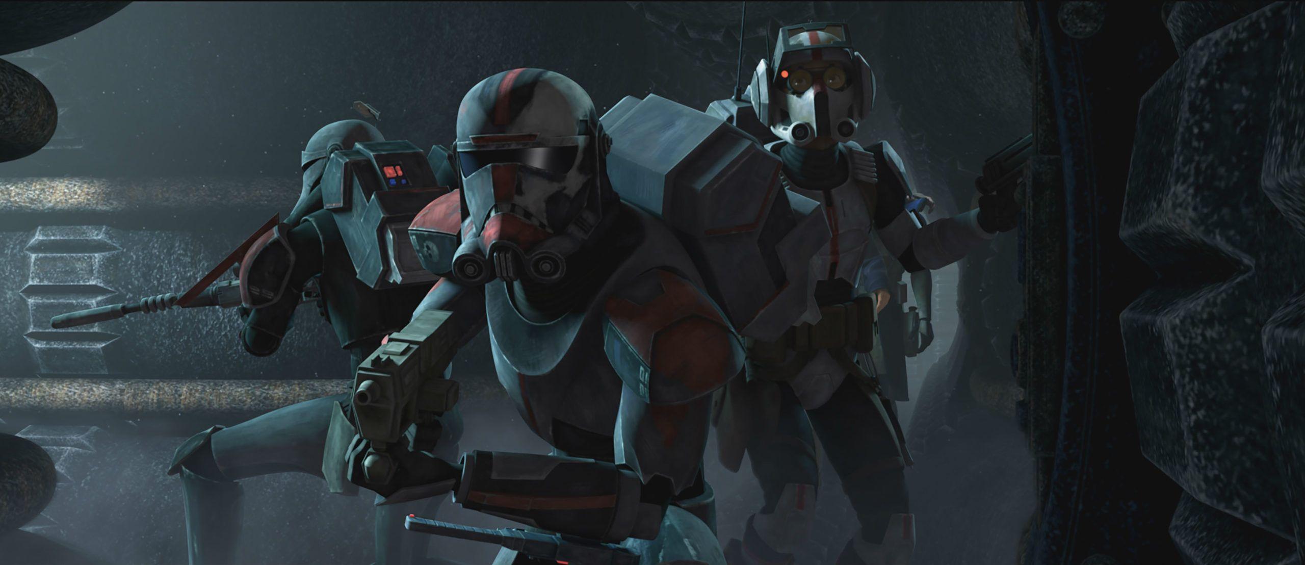 2560x1108 The Clone Wars Season 7 Episode 1 Clip Wars Clone Wars Hunter Bad Batch HD Wallpaper