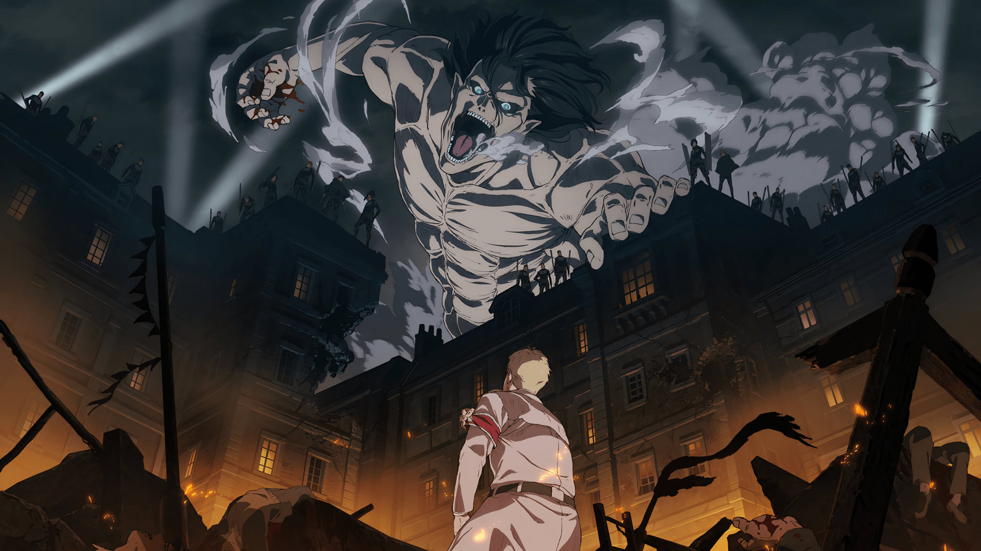 1920x1080 Attack on Titan: Eren vs Reiner Ultra HD Wallpaperx2160