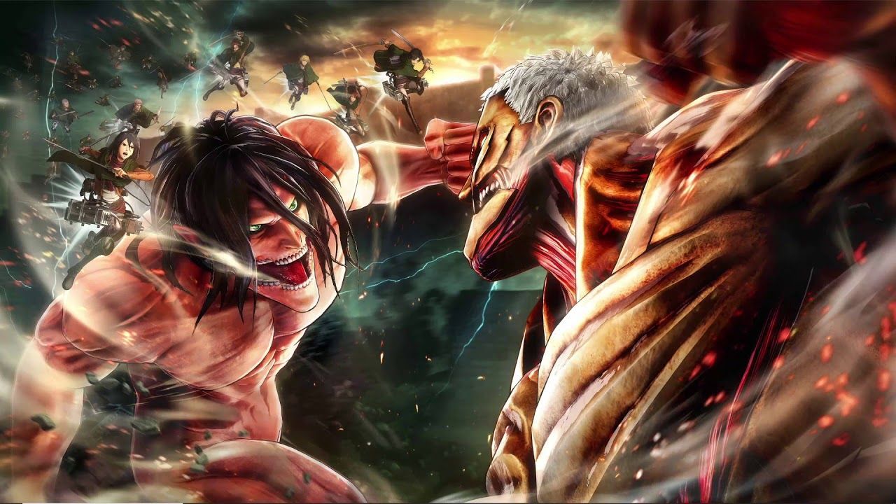 1280x720 Eren Vs Reiner Wallpaper