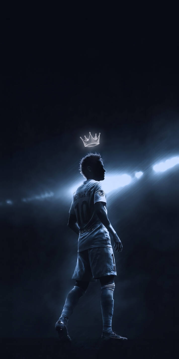 720x1440 Neymar Jr Crown Wallpaper