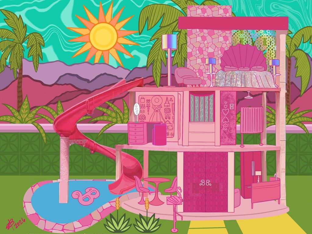 1024x768 Barbie Dream House Customization. I spent the last week wor