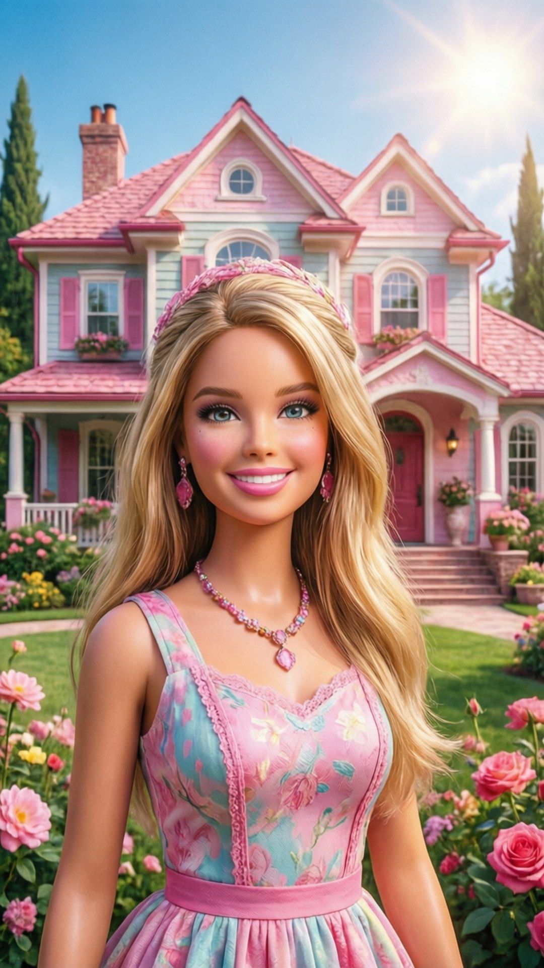 1080x1920 Download Dream House Barbie Wallpaper