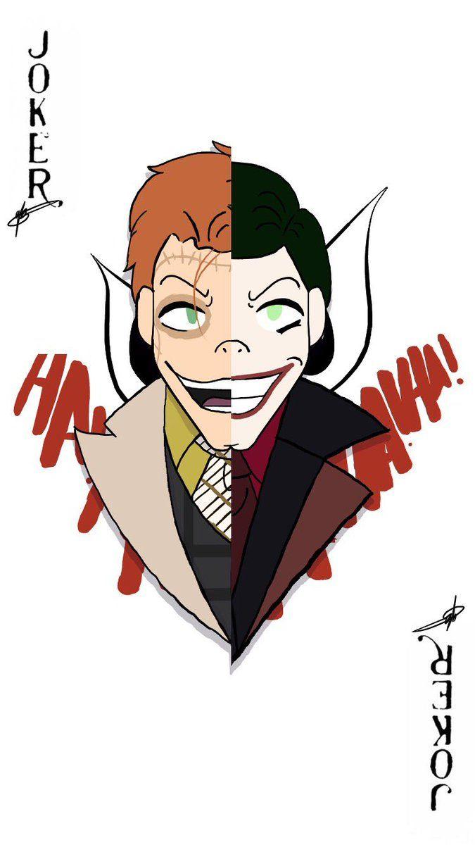 675x1200 Gemi Kime Valeska. Jeremiah Valeska. The Clown Princes of Crime. #Gotham #TheJokers potrayal of these twins, is outstanding as they are both so similar but so different. Long