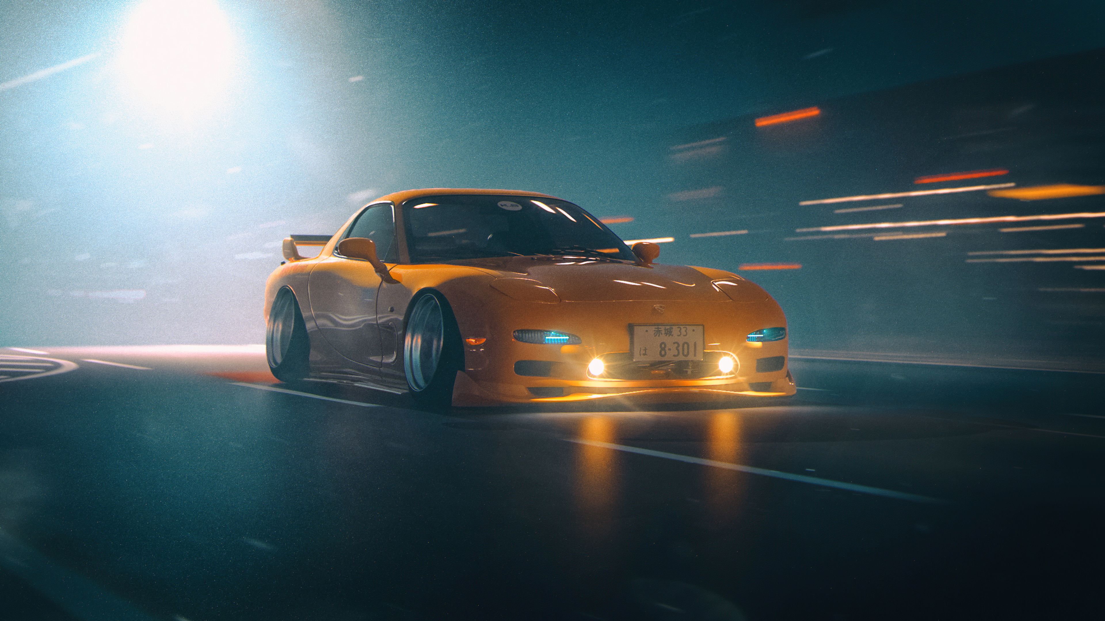3840x2160 Mazda RX 7 JDM HD, 4K Car Wallpaper