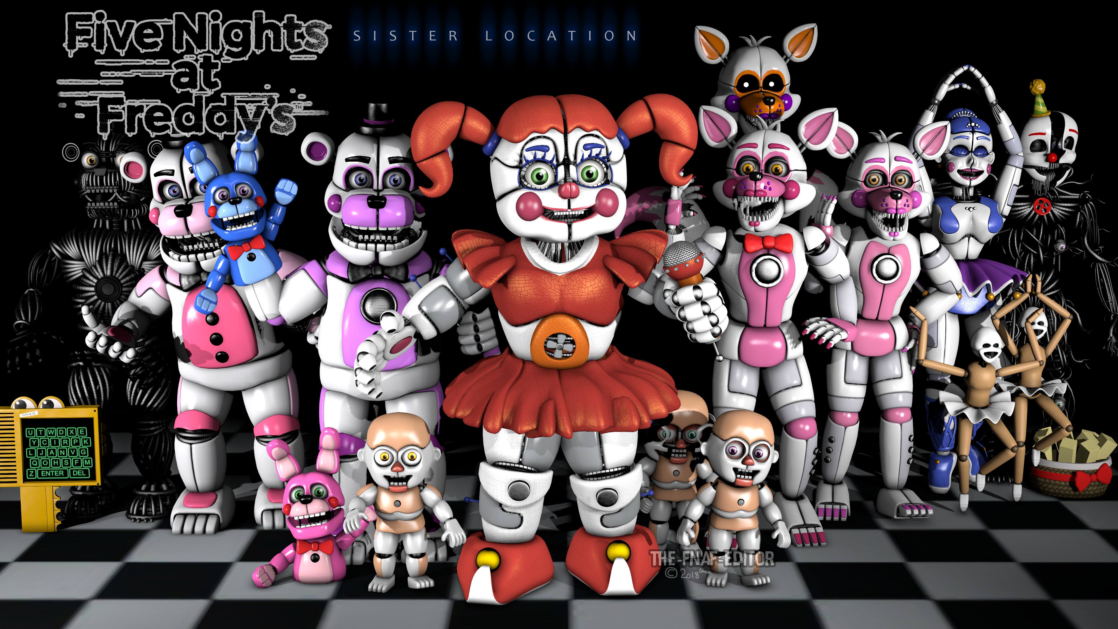 3840x2160 Five Nights at Freddy's: Sister Location Wallpaper
