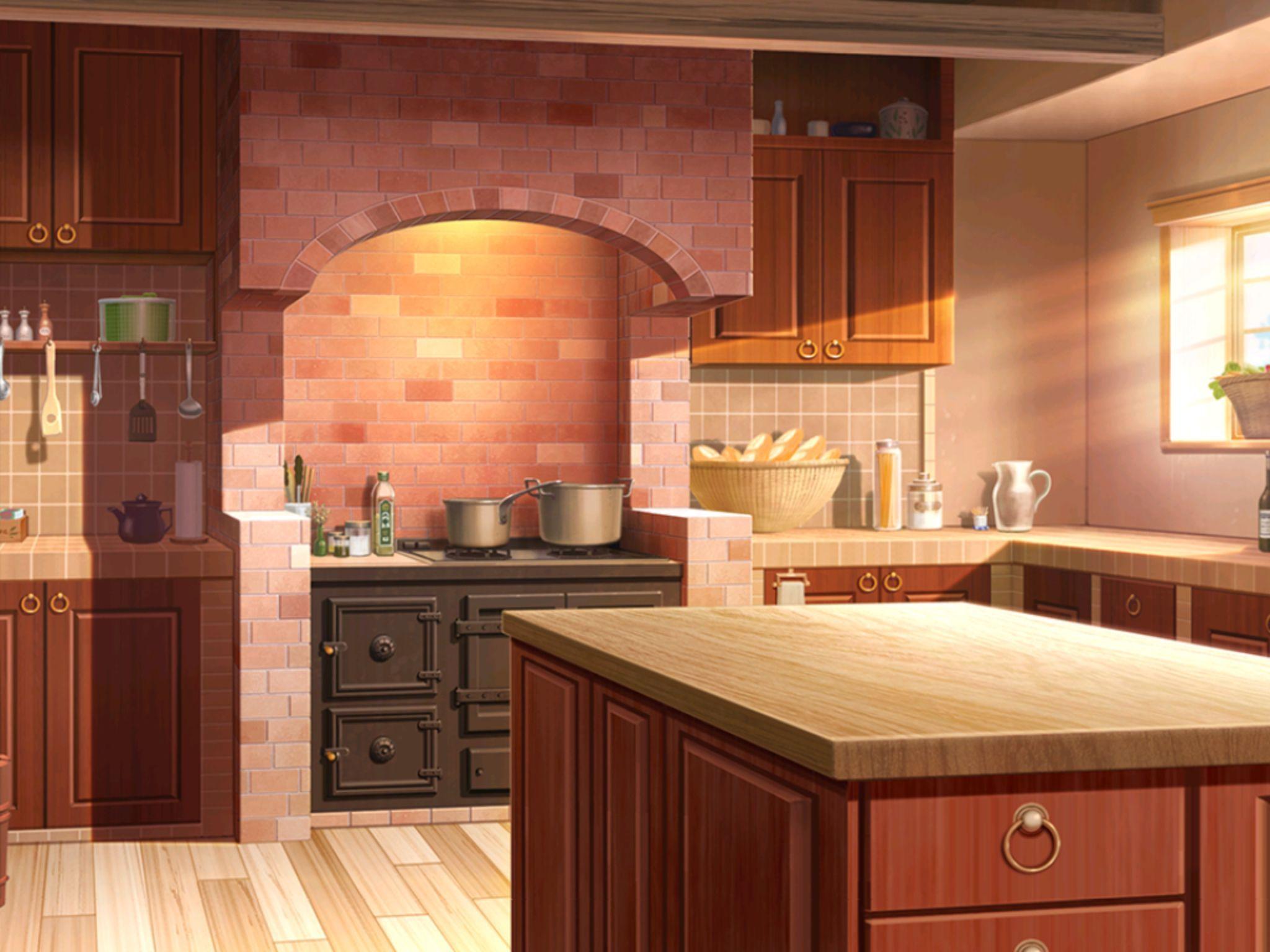 Kitchen Background  Mobile Game Art Lovee Dreams  Anime house Kitchen  background Anime scenery wallpaper