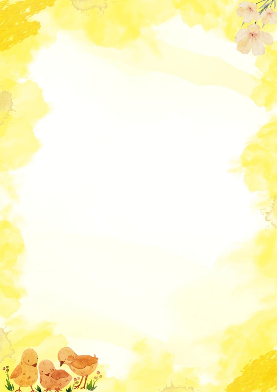 1131x1600 Free and customizable yellow background templates