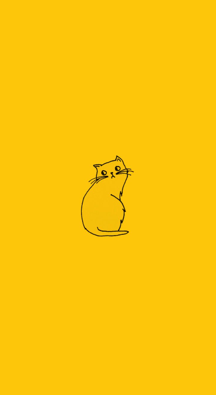 736x1343 Yellow Cat Wallpaper