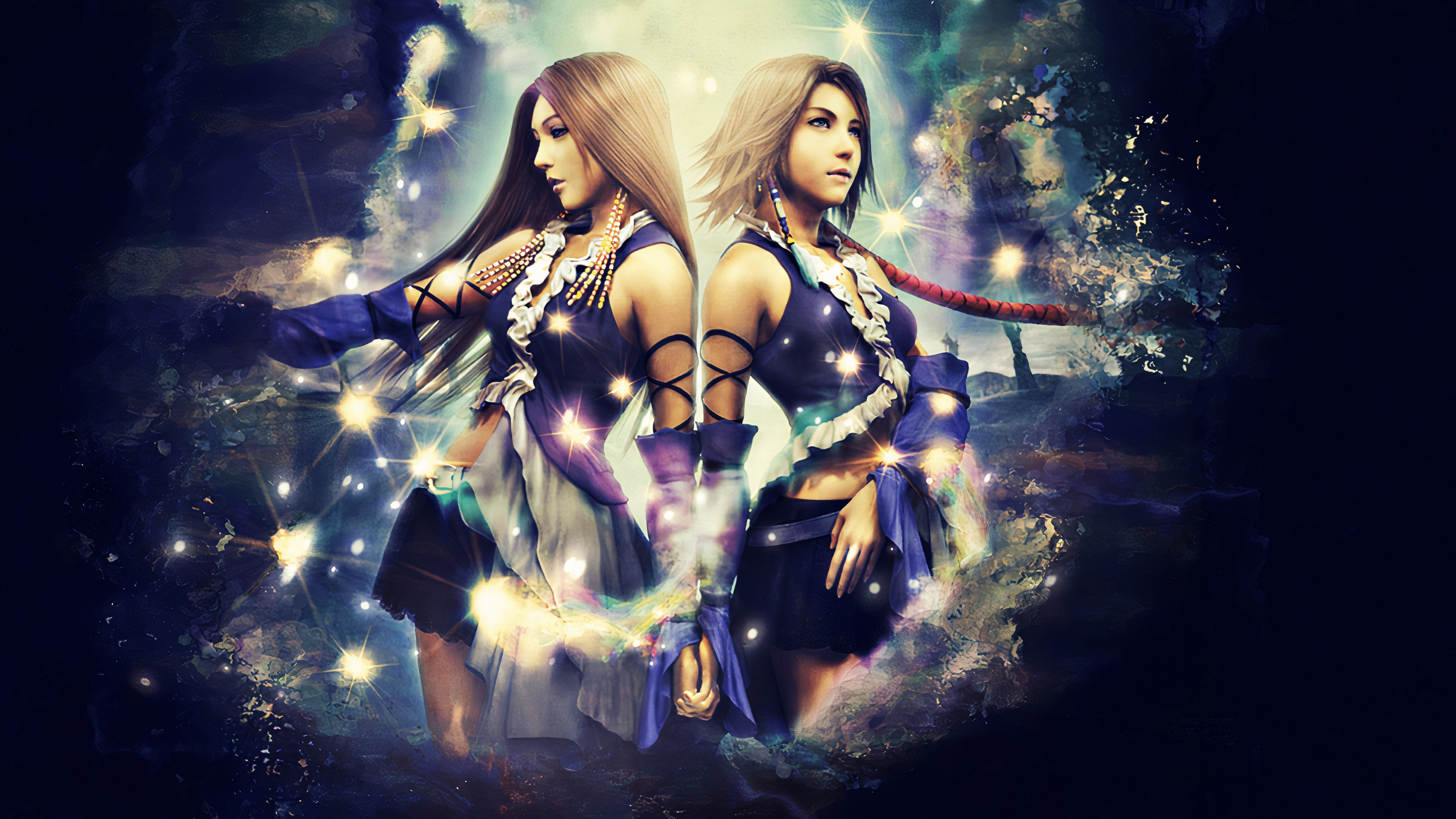 3840x2160 Final Fantasy X 2: Yuna & Lenne