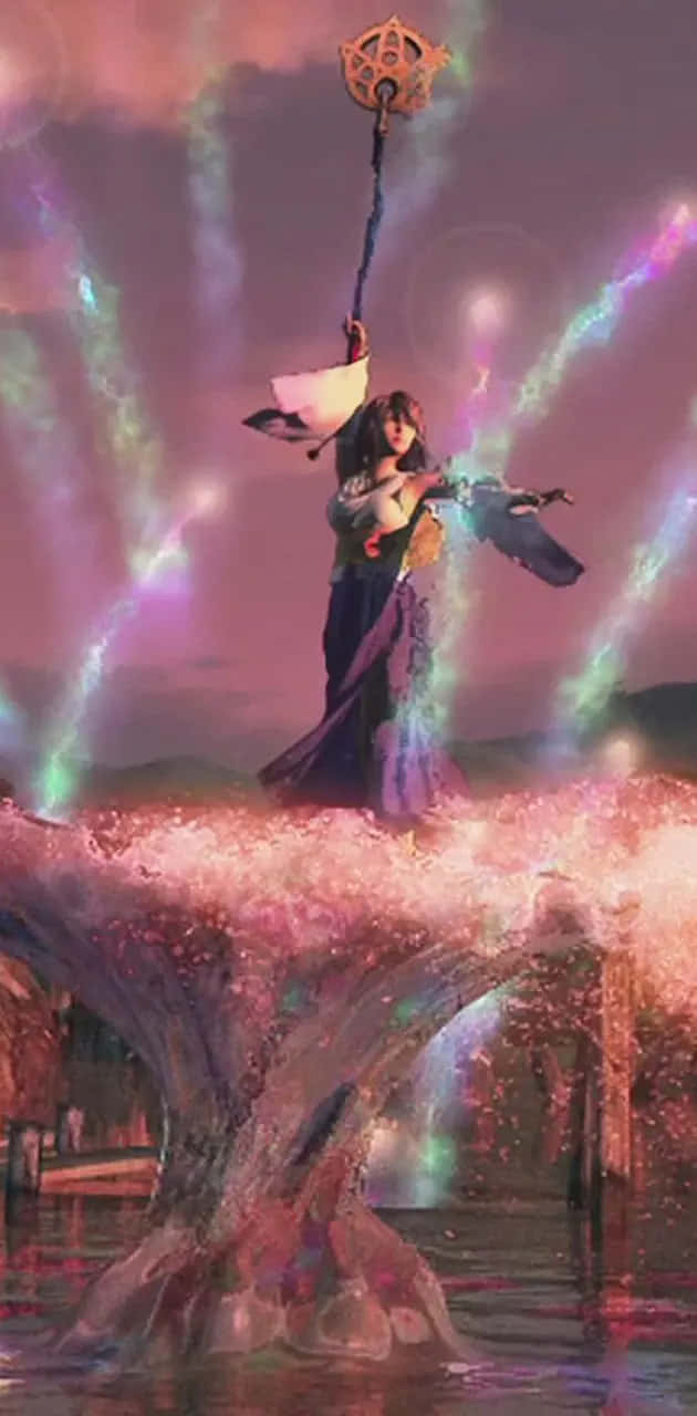 630x1280 Download Final Fantasy Yuna Summoning Ritual Wallpaper