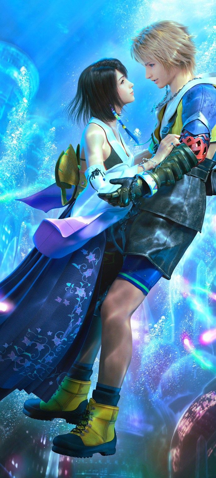 688x1520 Yuna and tidus