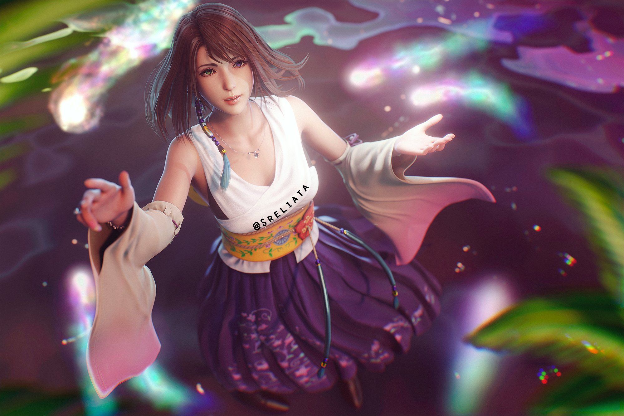 2000x1334 Yuna (Final Fantasy X) Image by Sreliata Anime Image Board