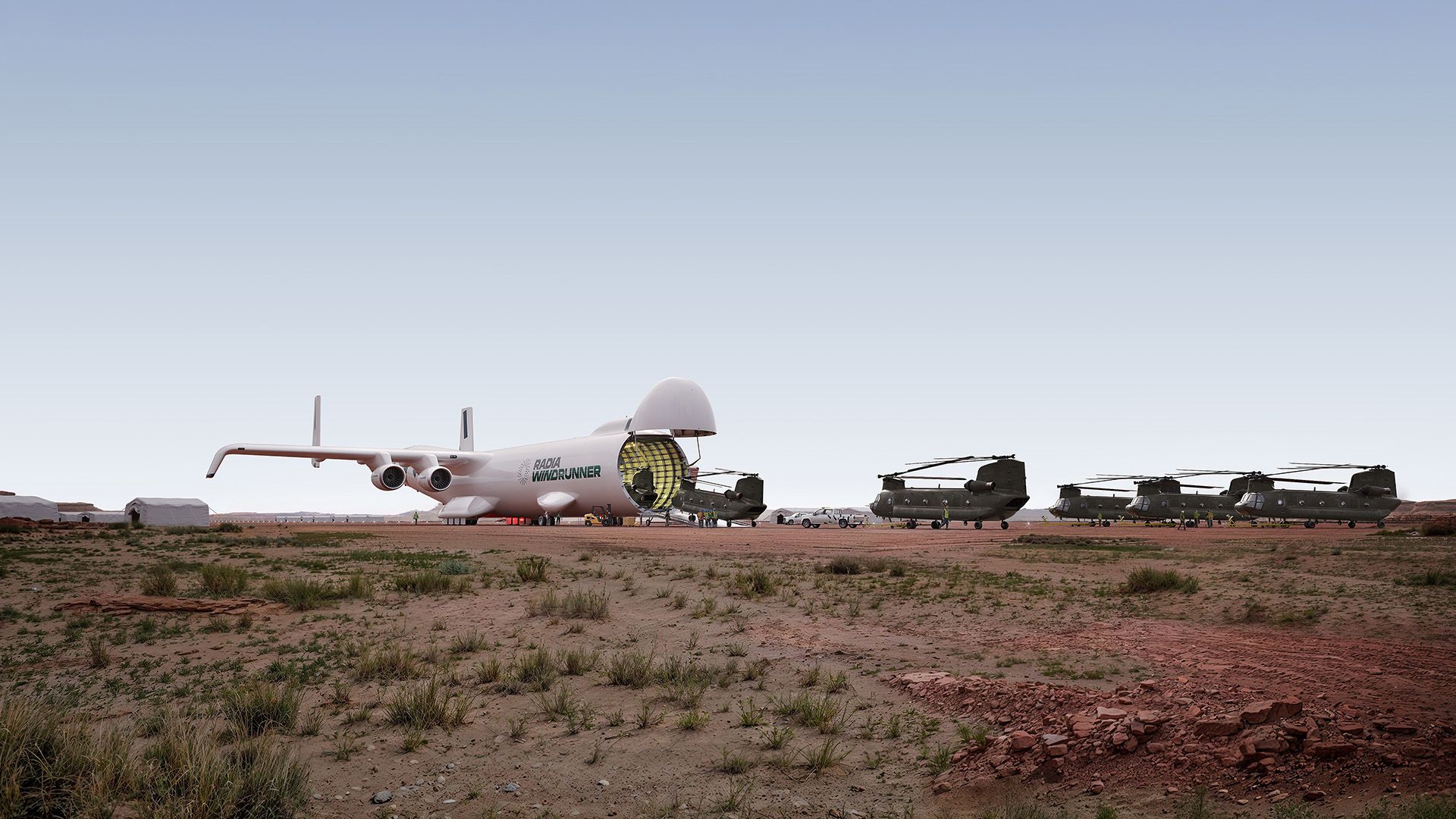 1920x1080 WindRunner: The largest cargo aircraft ever to be built, capable of carrying six Chinooks