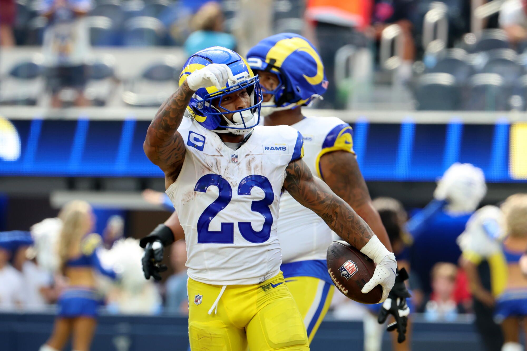 2000x1333 Rams' Kyren Williams refuses to be discouraged by costly fumble Angeles Times