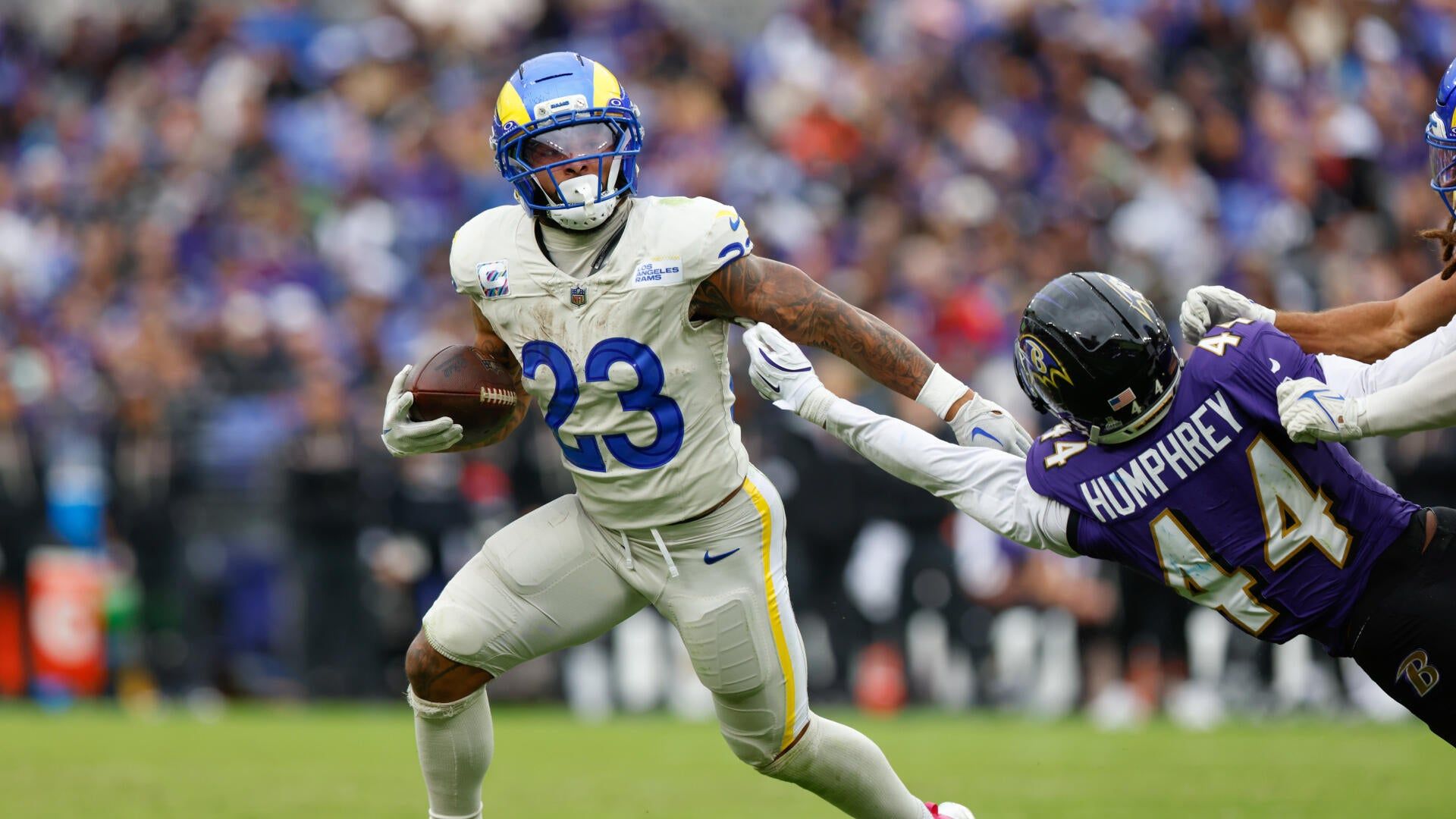 1920x1080 Kyren Williams among best anytime touchdown scorer picks for Rams vs. Jaguars in Week 7 in London