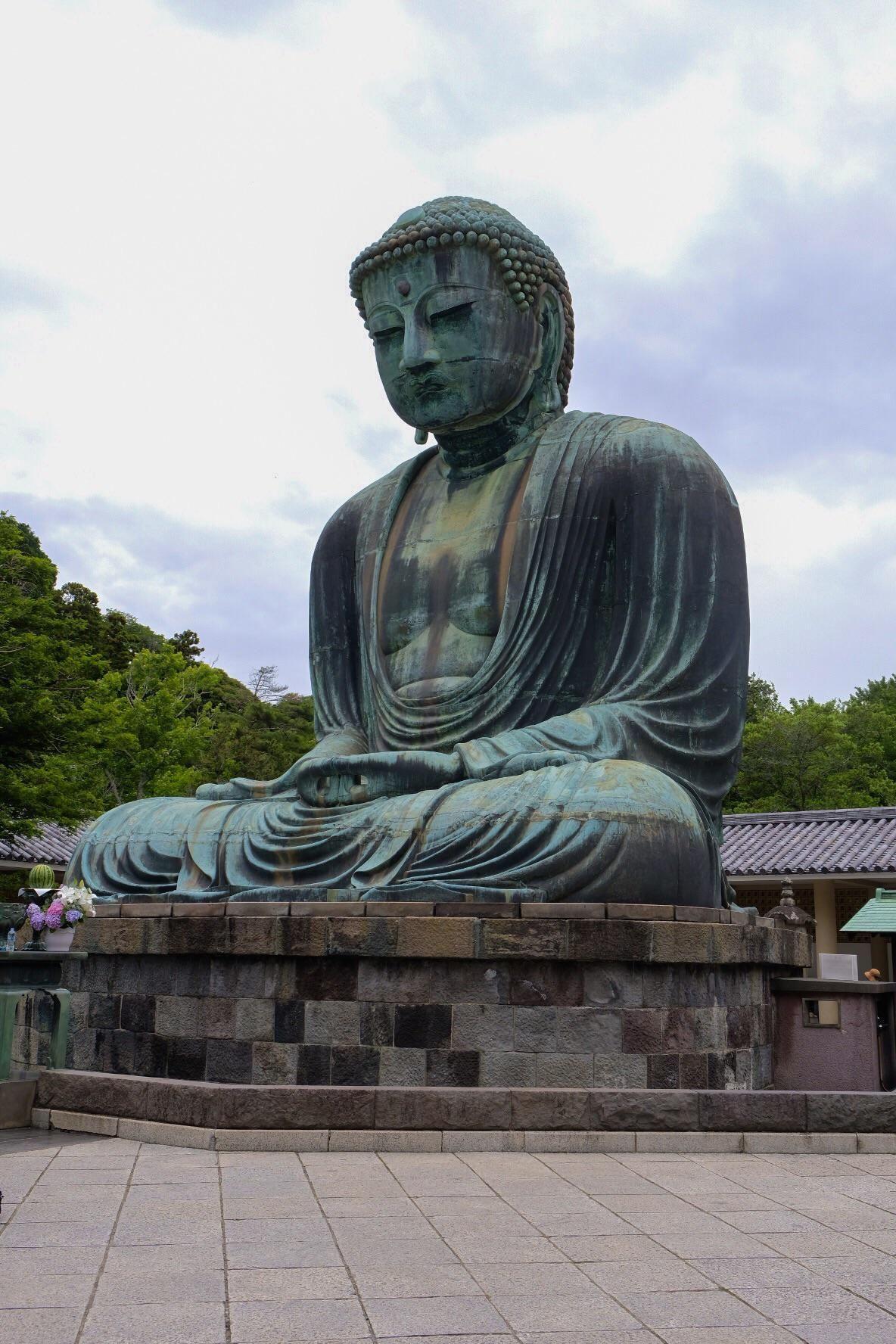 1184x1776 OC Picture of the Great Buddha of Kamakura I got in June. Buddha, Statue, Buddha statue