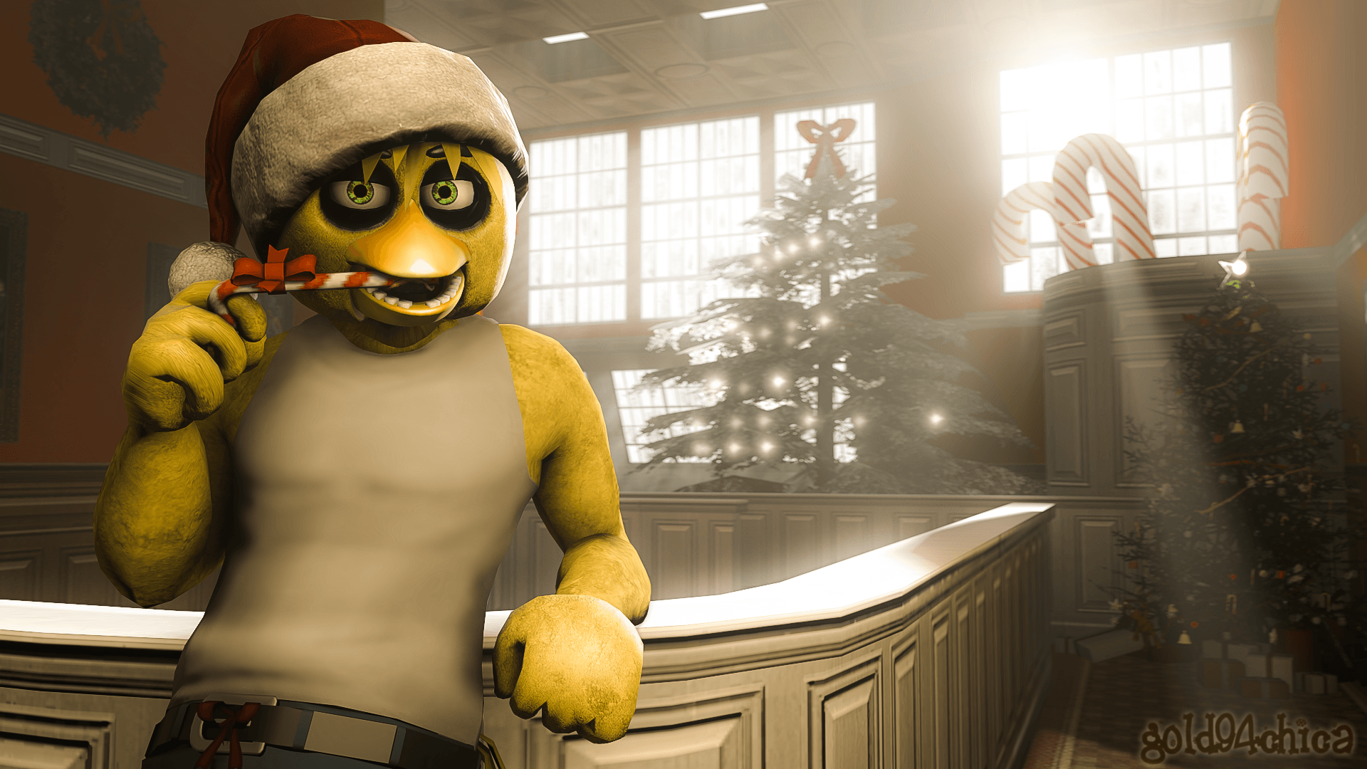 1920x1080 Wallpaper Id - Gold 94 Chica Wallpaper & Background Download