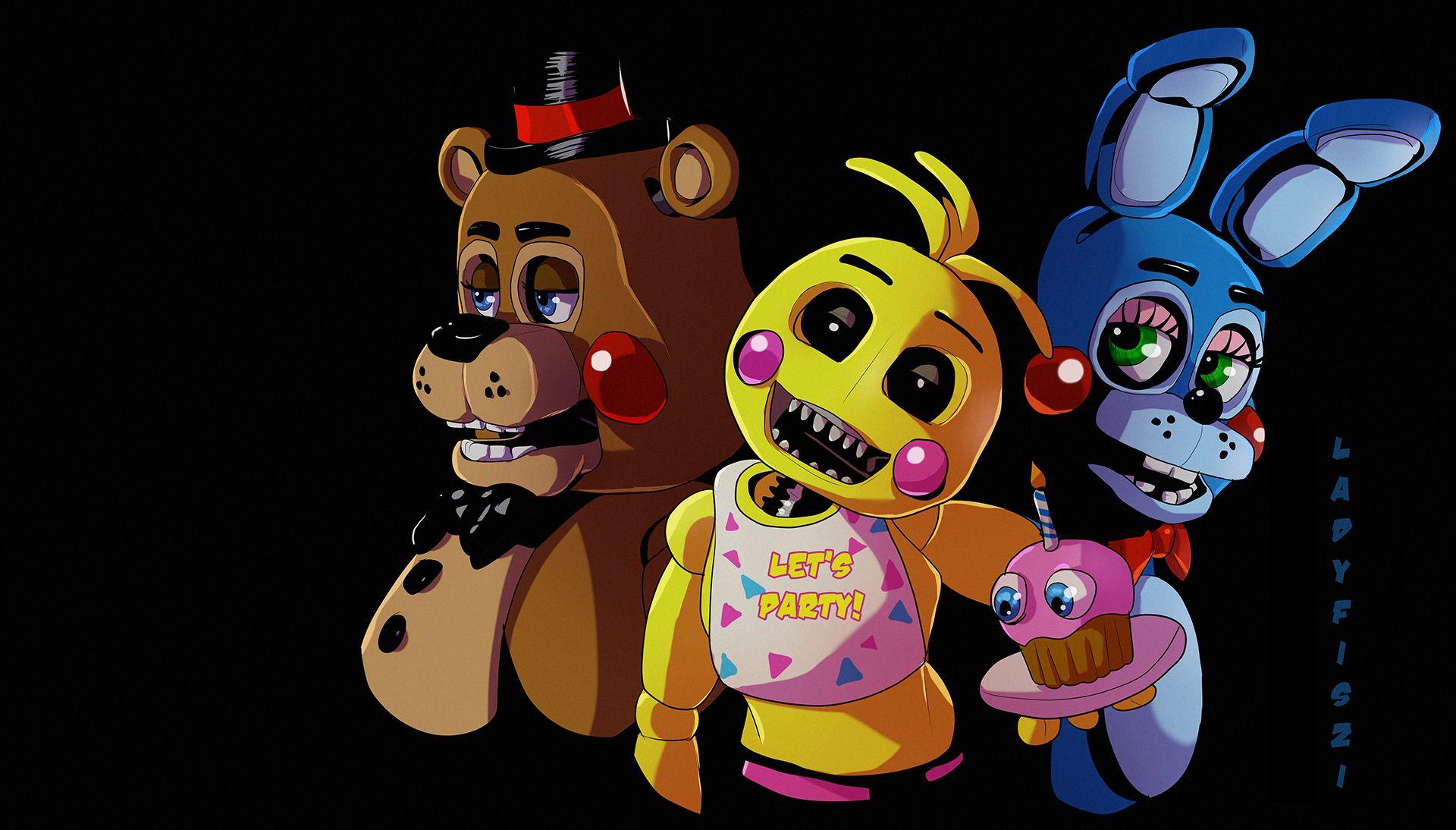 1920x1094 3840x2160 Freddy (Five Nights at Freddys), Bonnie (Five Nights at Freddys), Chica (Five NIghts at Freddys), Foxy (Five Nights at Freddys) wallpaper JPG