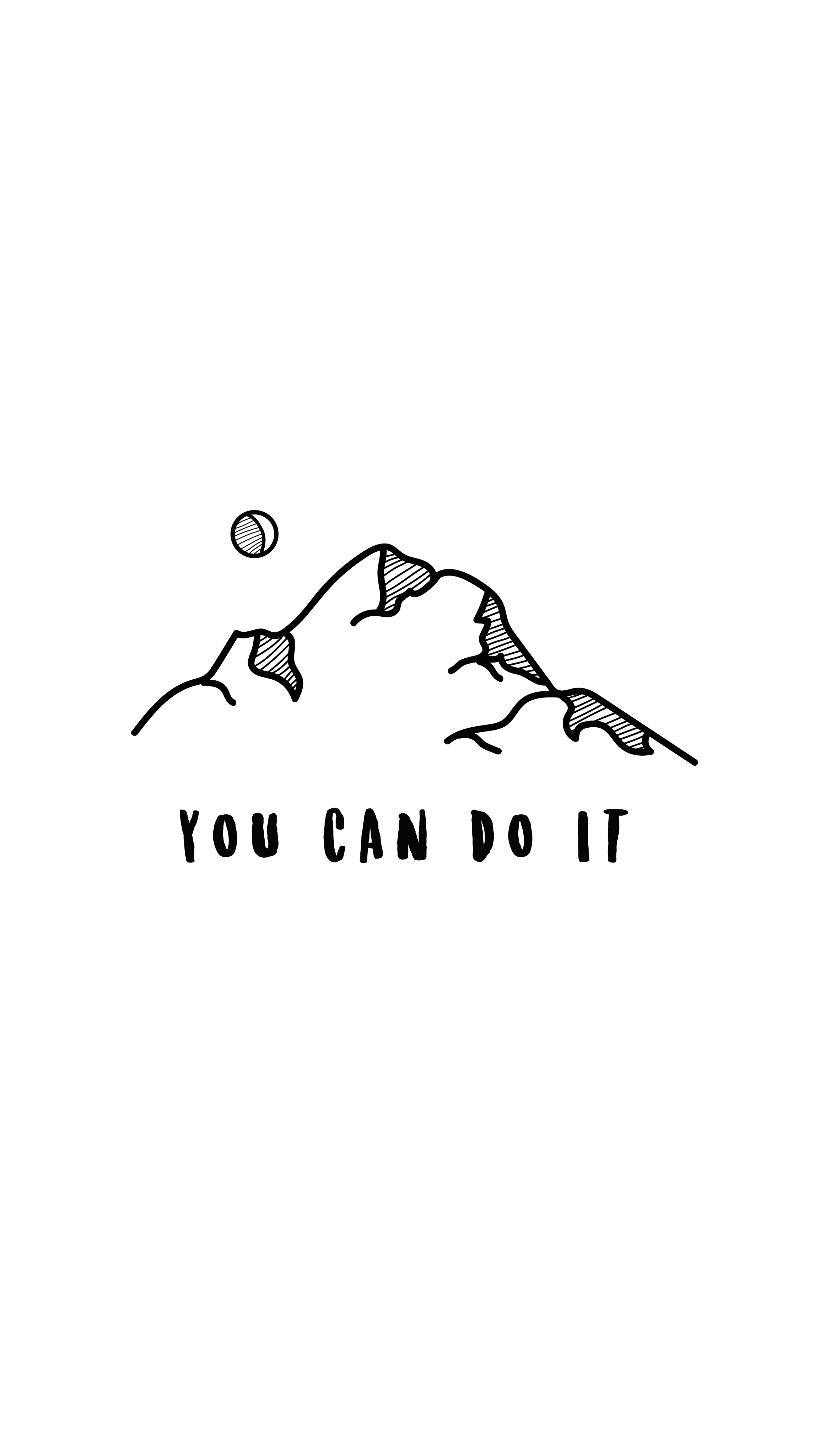 2308x4096 You Can Do It Wallpaper