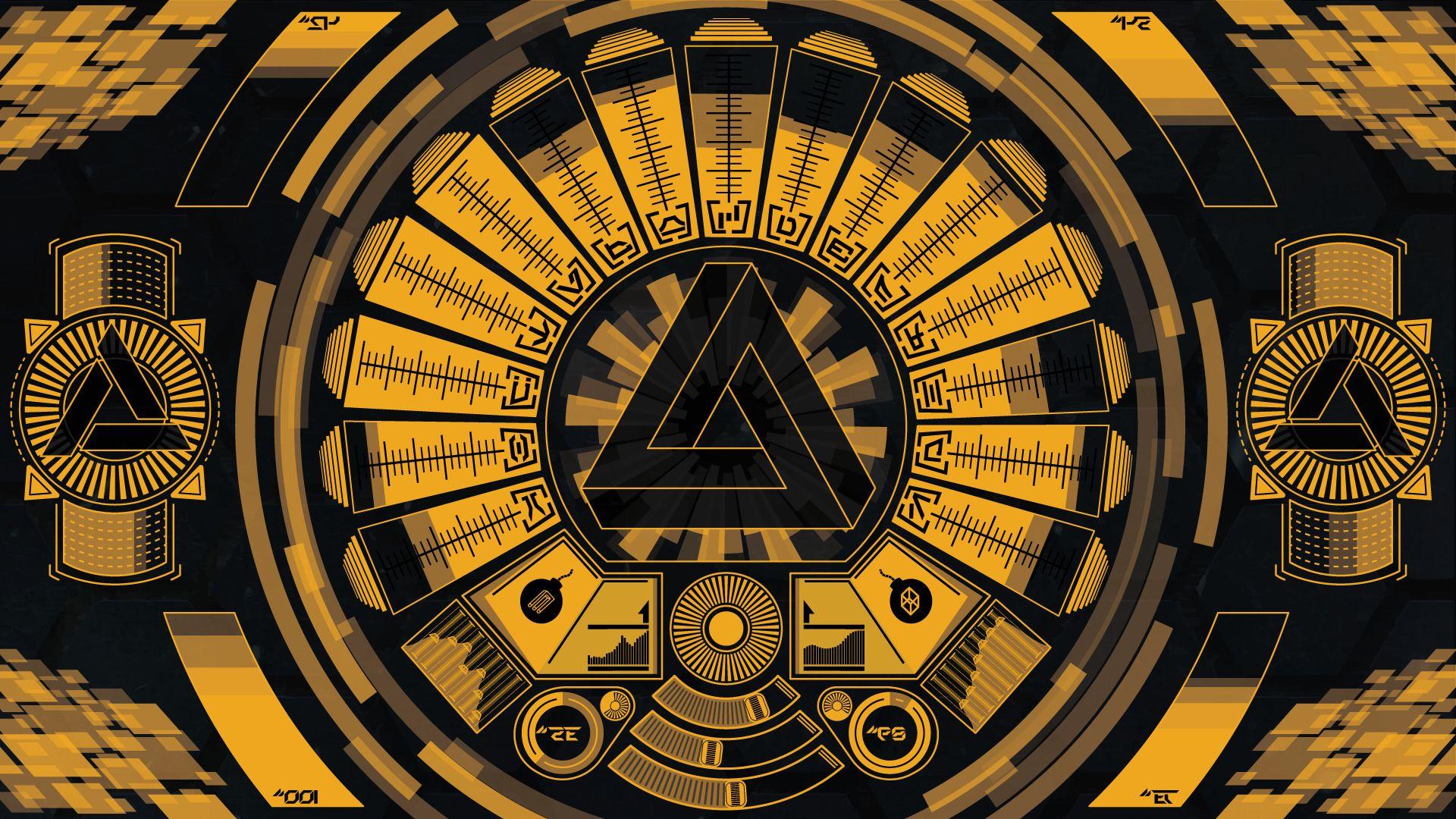1920x1080 geometry, Abstergo Industries, Interfaces, Sound, Deus Ex: Human Revolution, Deus Ex, Penrose Triangle Wallpaper HD / Desktop and Mobile Background