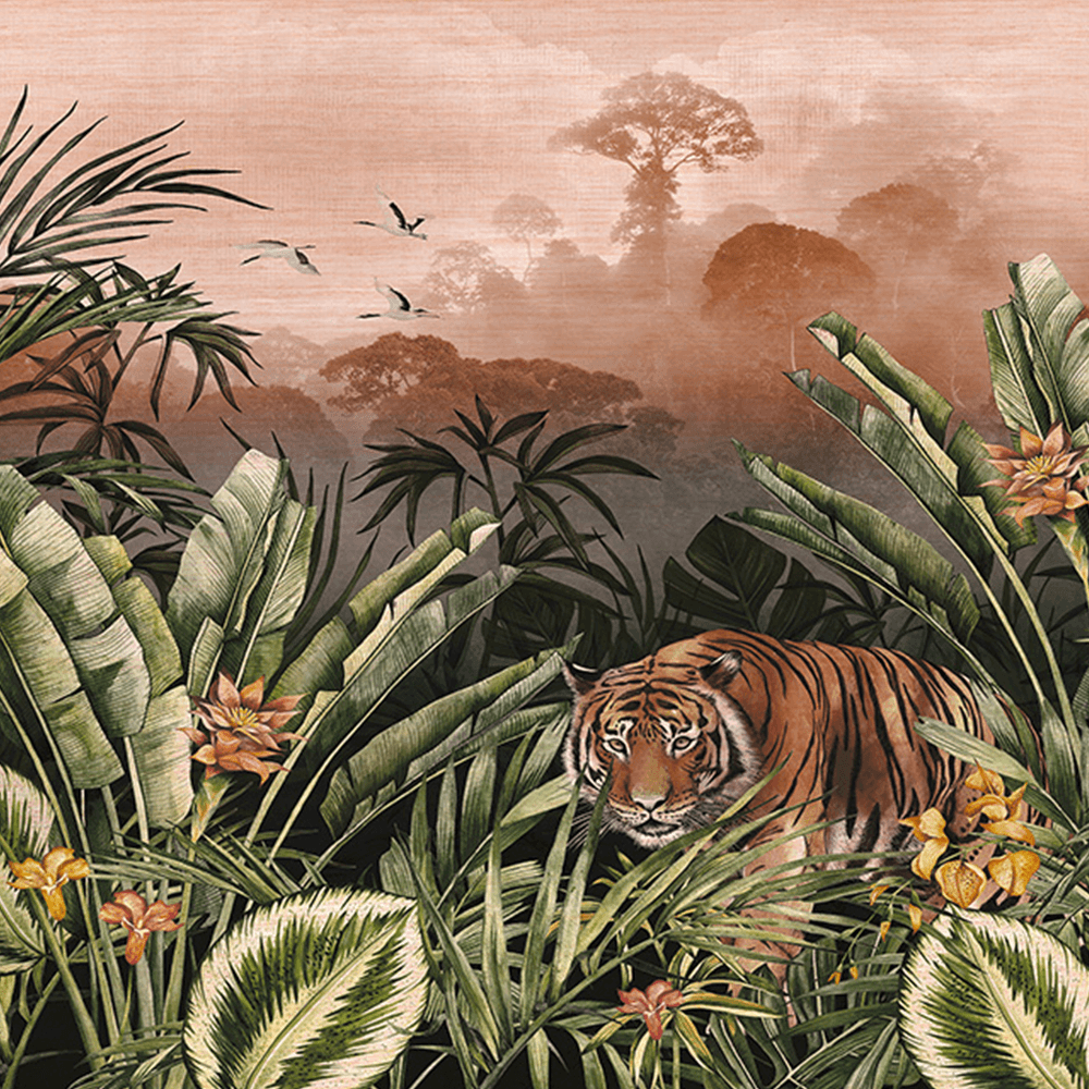 1000x1000 Arte Wallpaper Road Garden