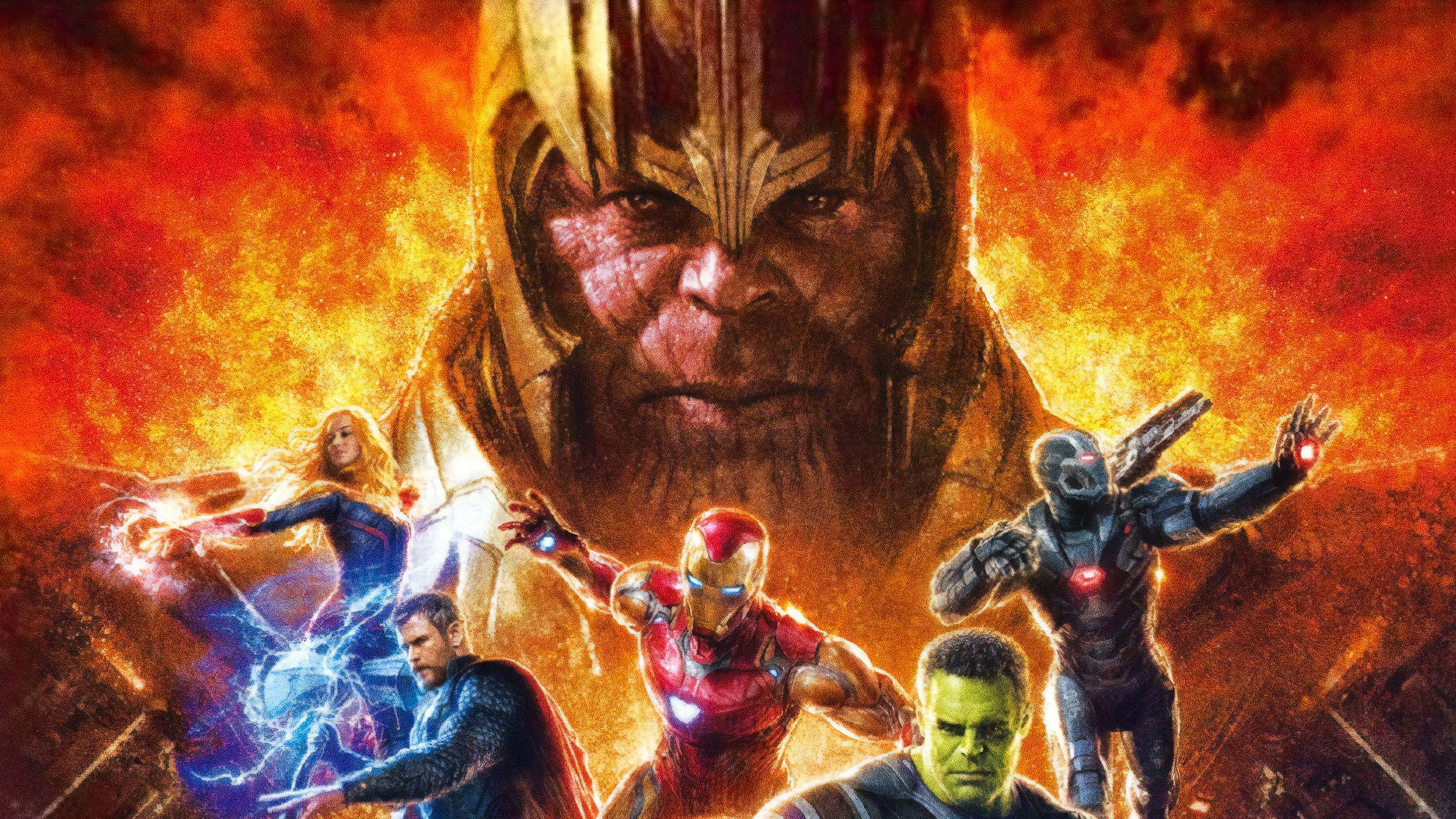 3840x2160 Avengers: Endgame, Thanos, 4K wallpaper