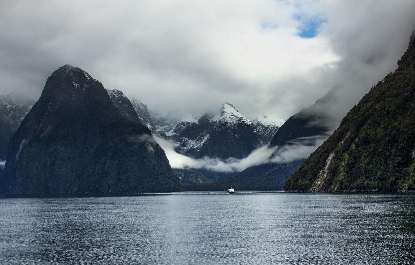 1332x850 Wallpaper New Zealand, New Zealand, Milford Sound, South island, South Island, the fjord Milford Sound, national Park Fiordland, Fiordland image for desktop, section пейзажи