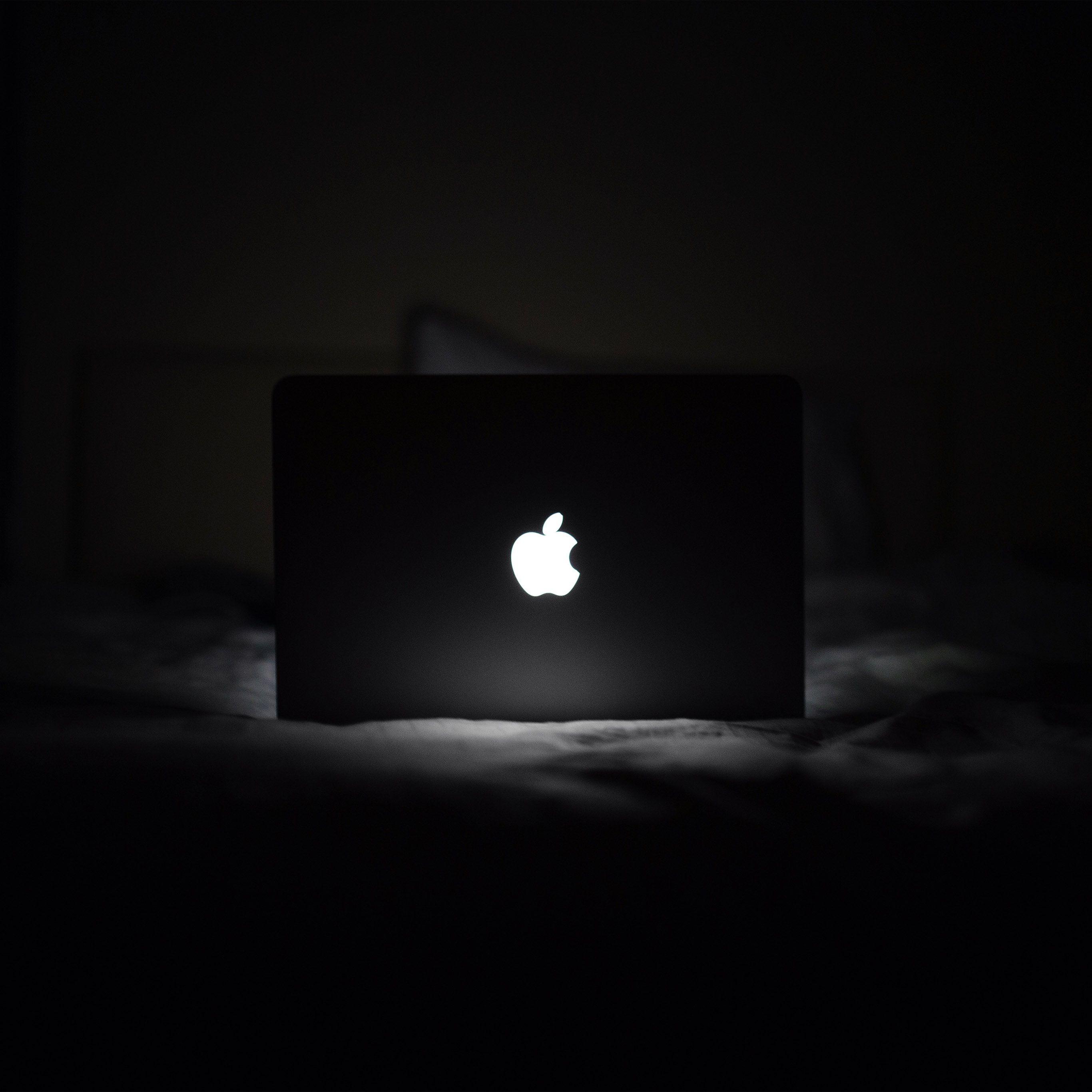 2732x2732 Apple Logo Wallpaper Dark .