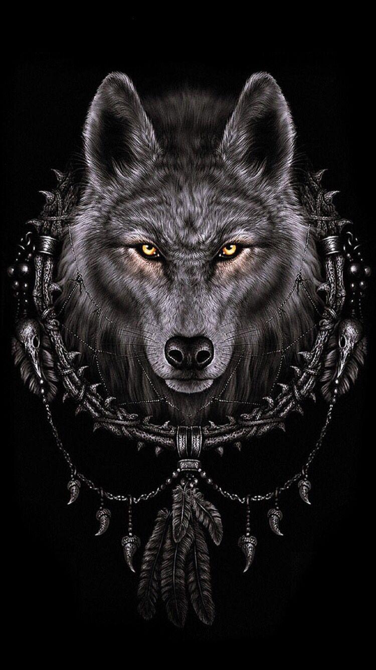 750x1334 Wolf Tattoo Wallpaper