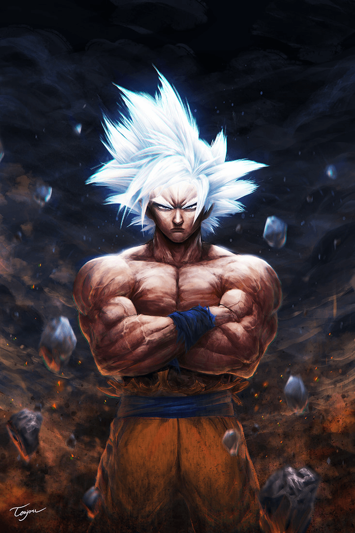 733x1100 Fanart Ultra Instinct Goku, Tra Linh. Anime dragon ball super, Dragon ball super goku, Dragon ball super manga