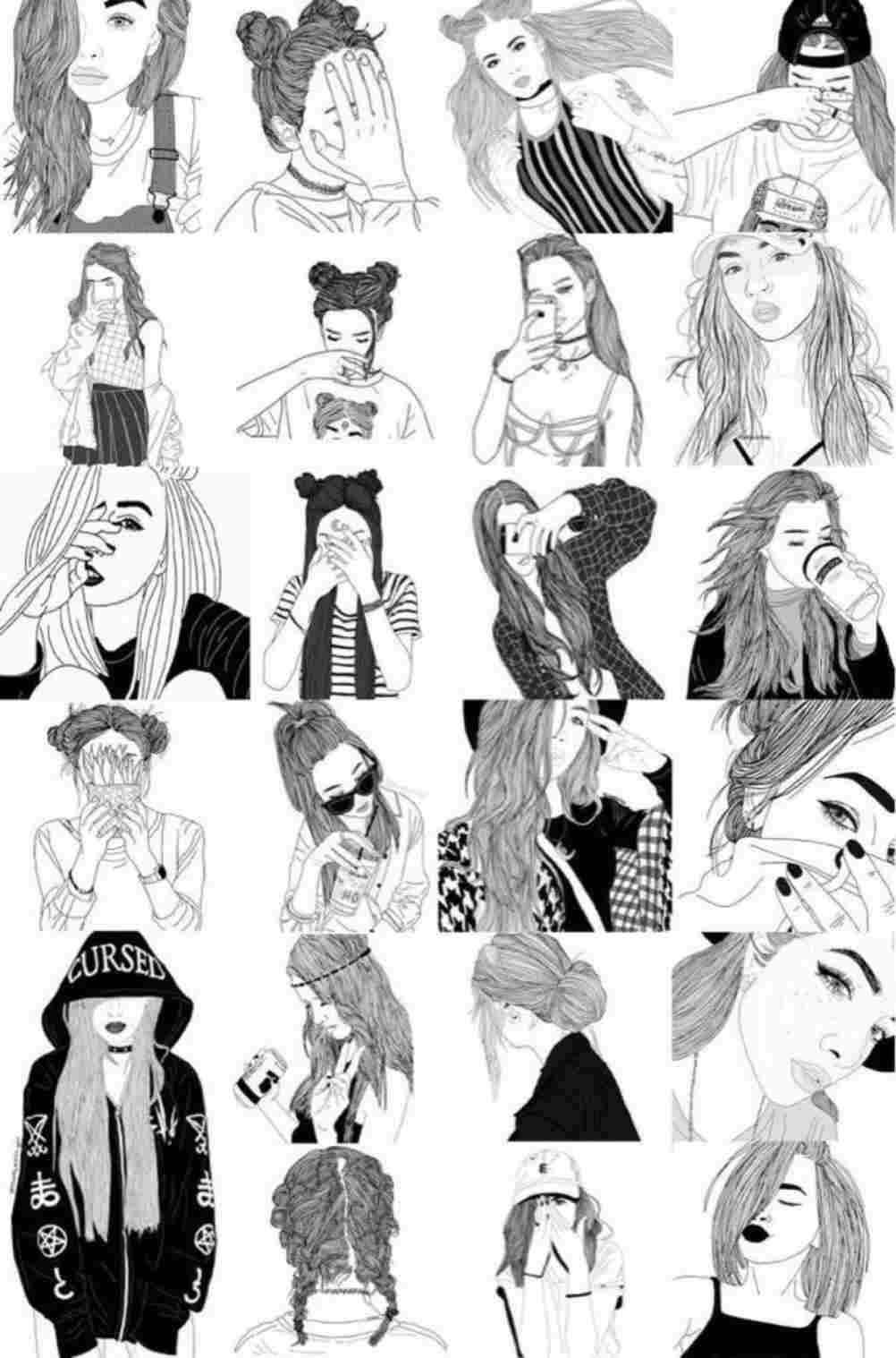 1002x1517 Savage Tumblr Girl Drawing