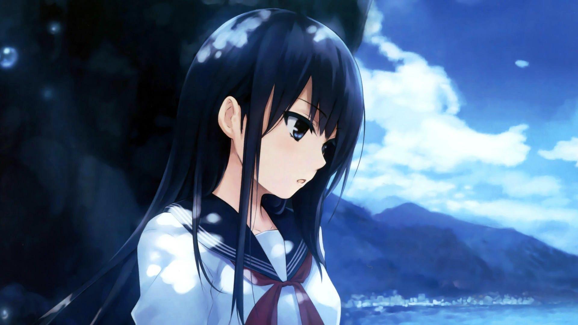 1920x1080 Anime Wallpaper Black Hair