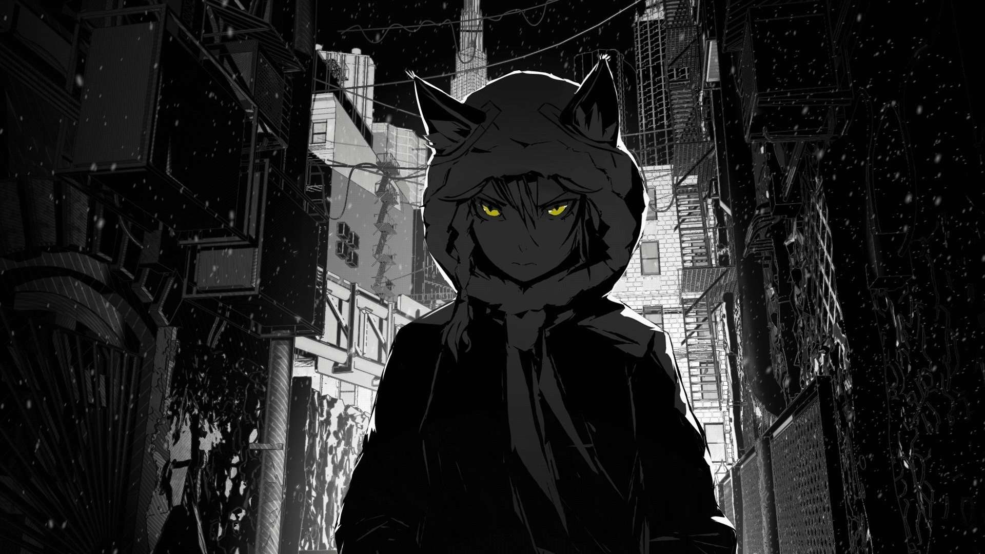 1920x1080 Dark Wallpaper Anime Boy