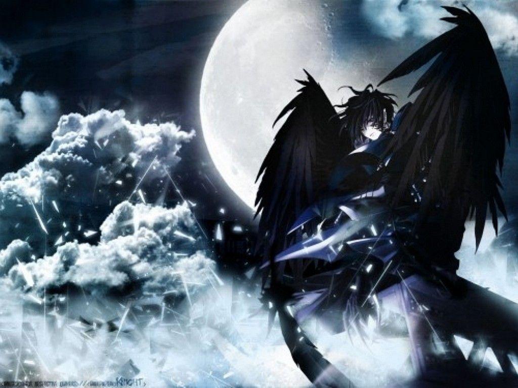 1024x768 Dark Anime Girl Wallpaper