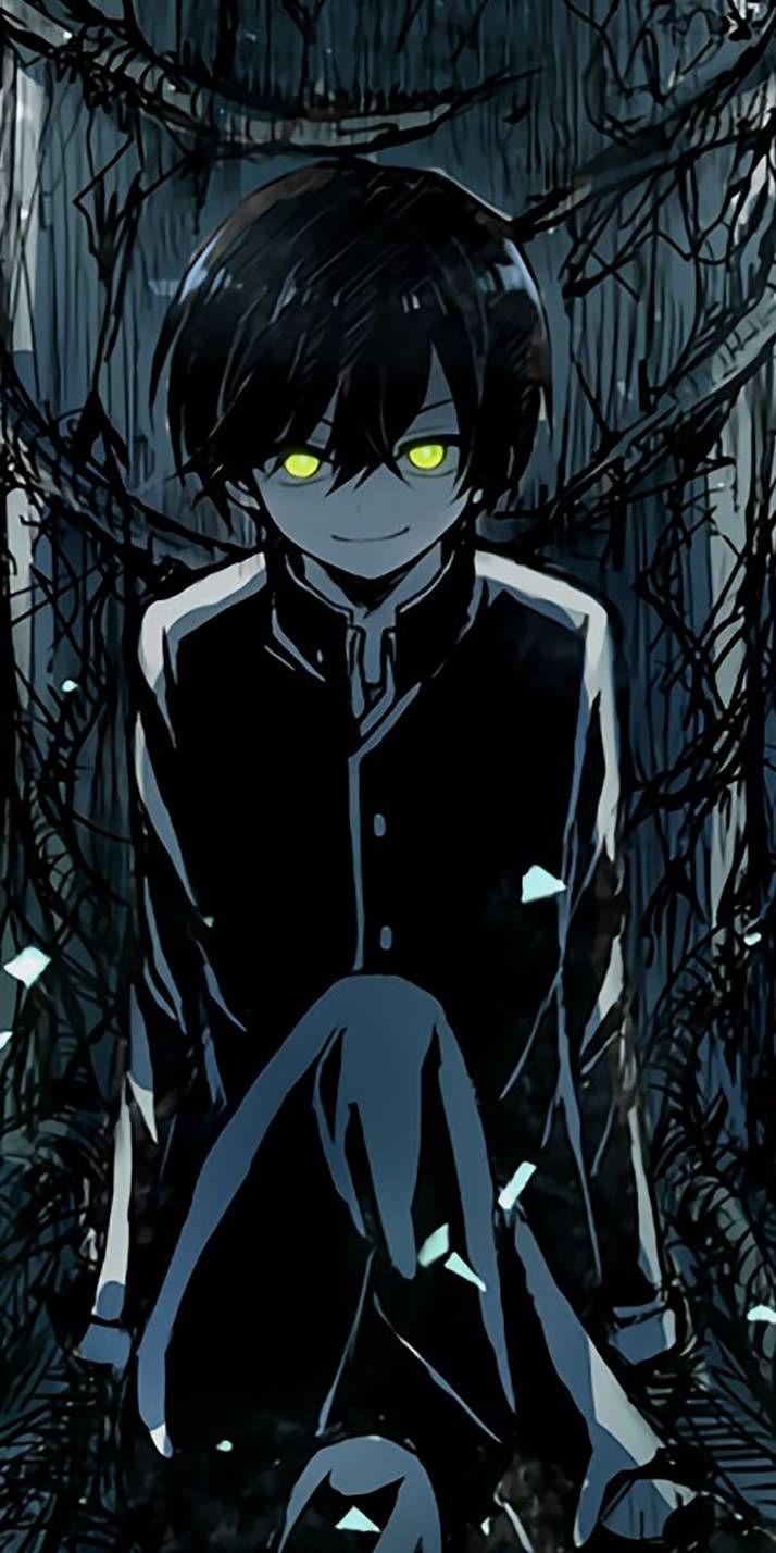 714x1428 Dark Anime Boy Wallpaper HD