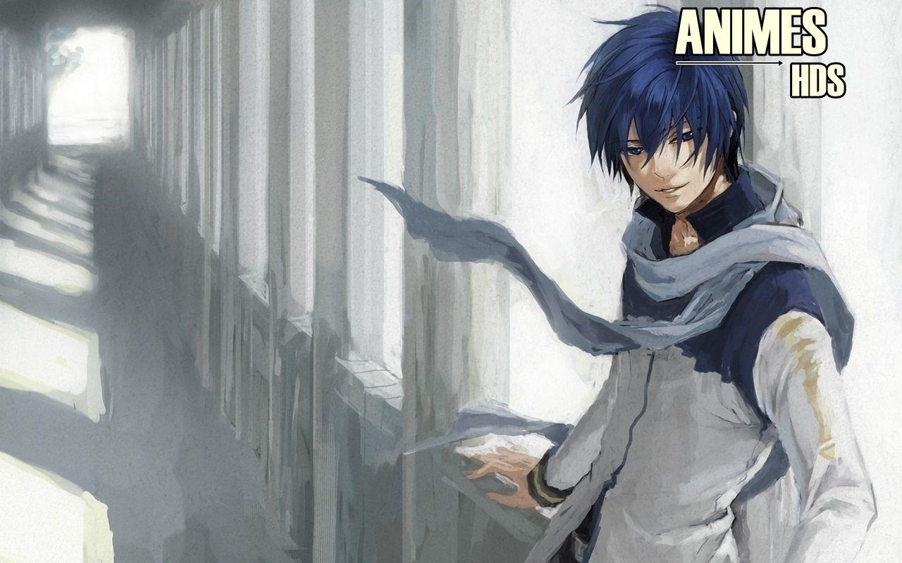1280x800 Dark Blue Hair Anime Boy