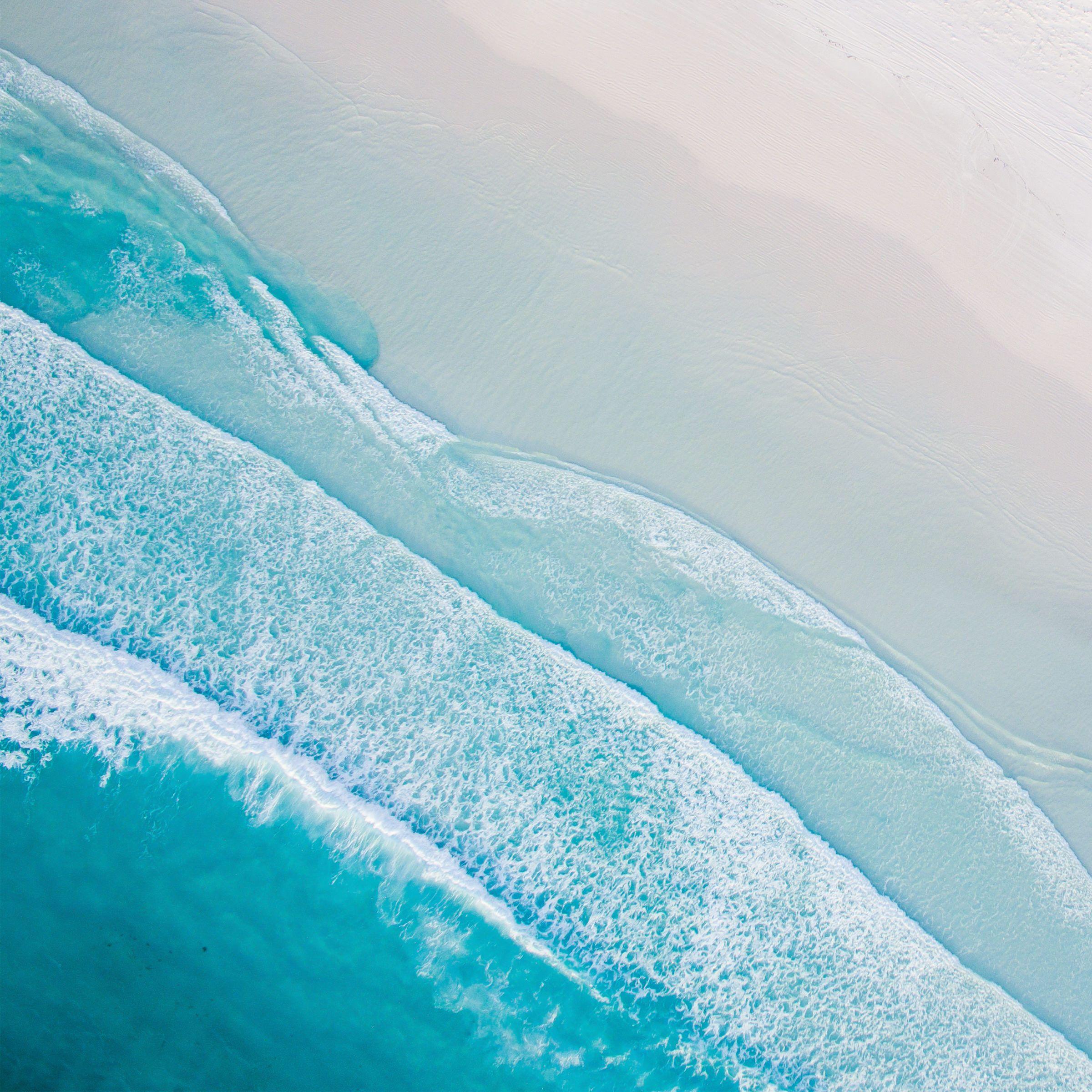 2400x2400 Seashore Aerial View Wallpaper