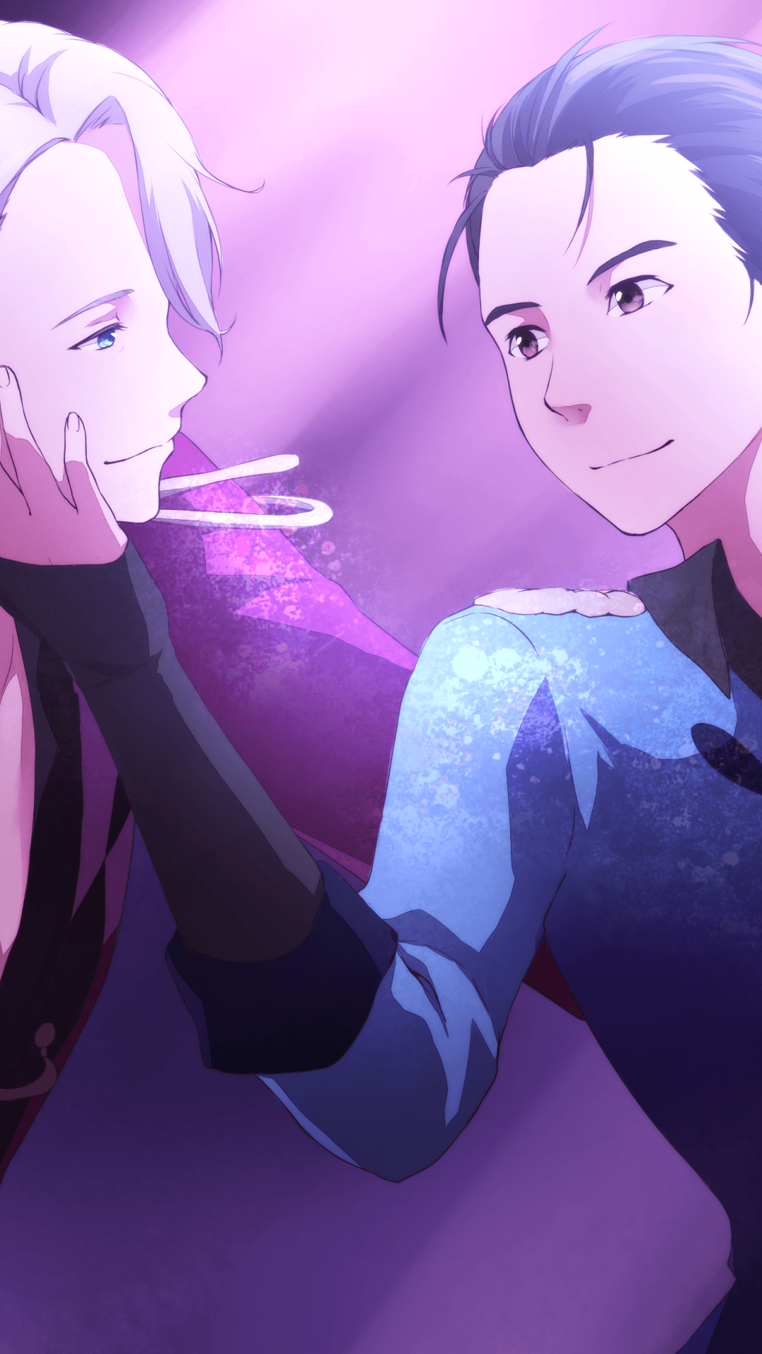 1080x1920 Katsuki Yuuri, Viktor Nikiforov, Skating, Yuri On Ice On Ice Background iPad