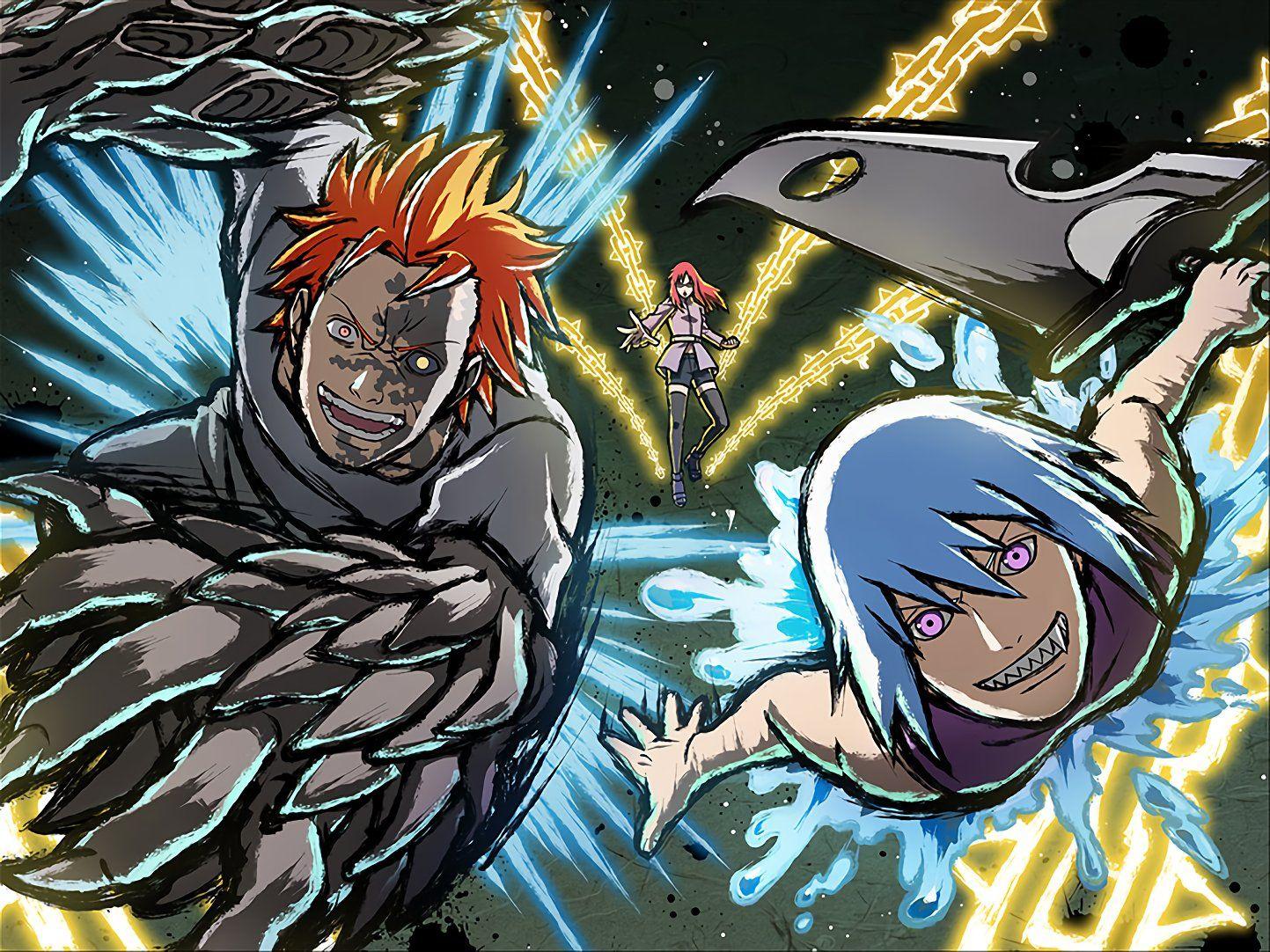 1443x1082 Suigetsu x Karin x Jugo (NARUTO x BORUTO Ninja Tribes)