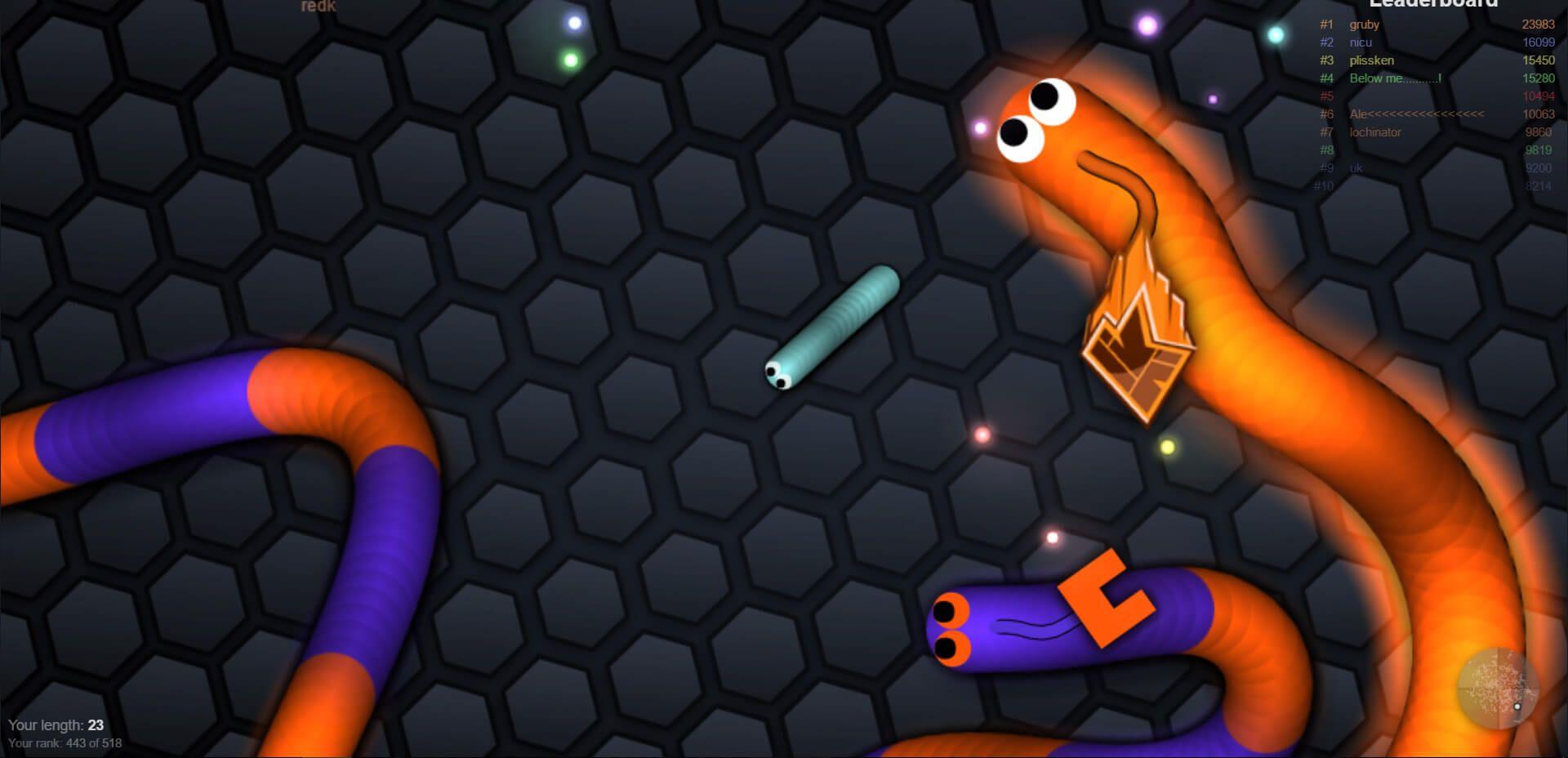 1920x928 Snake Game Slither Io. Gaming Wallpaper HD