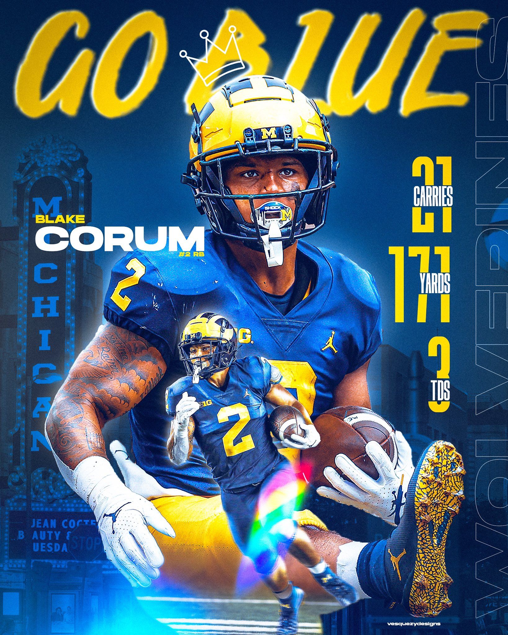 1638x2048 Blake Corum Wallpaper